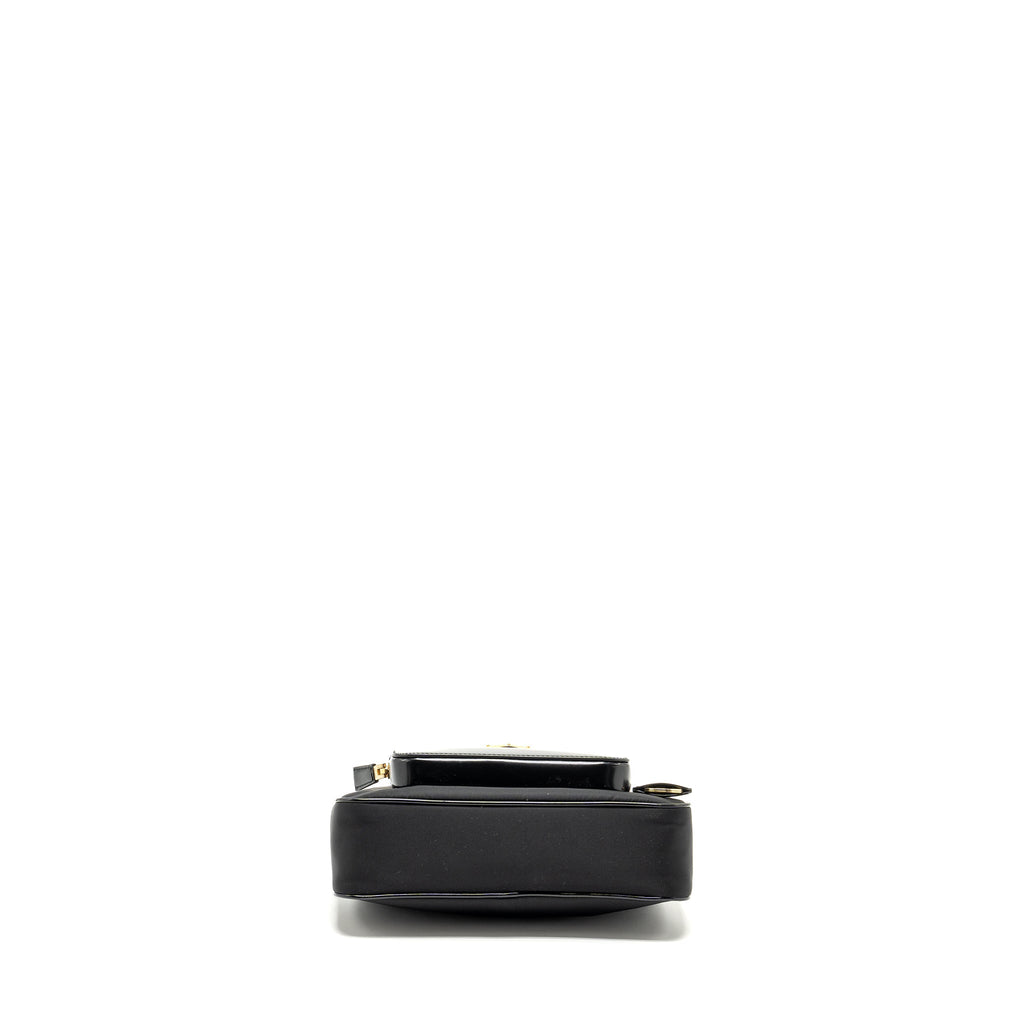 PRADA RE-NYLON MINI BAG NYLON/ CALFSKIN BLACK GHW
