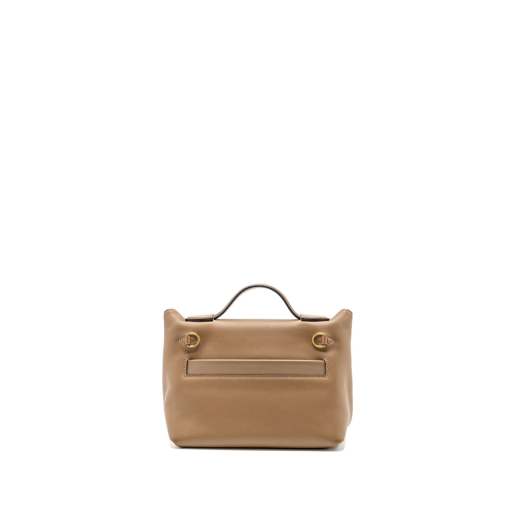 HERMES MINI 24/24 2424 - 21 BAG EVERCOLOR / SWIFT BEIGE DE WEIMAR / ETOUPE GHW