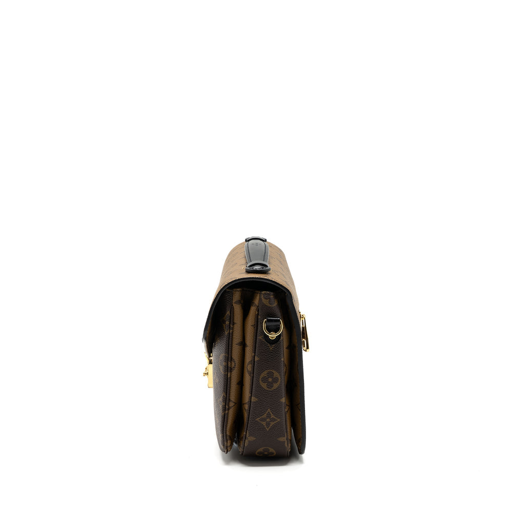 LOUIS VUITTON POCHETTE MÉTIS MONOGRAM REVERSE CANVAS GHW