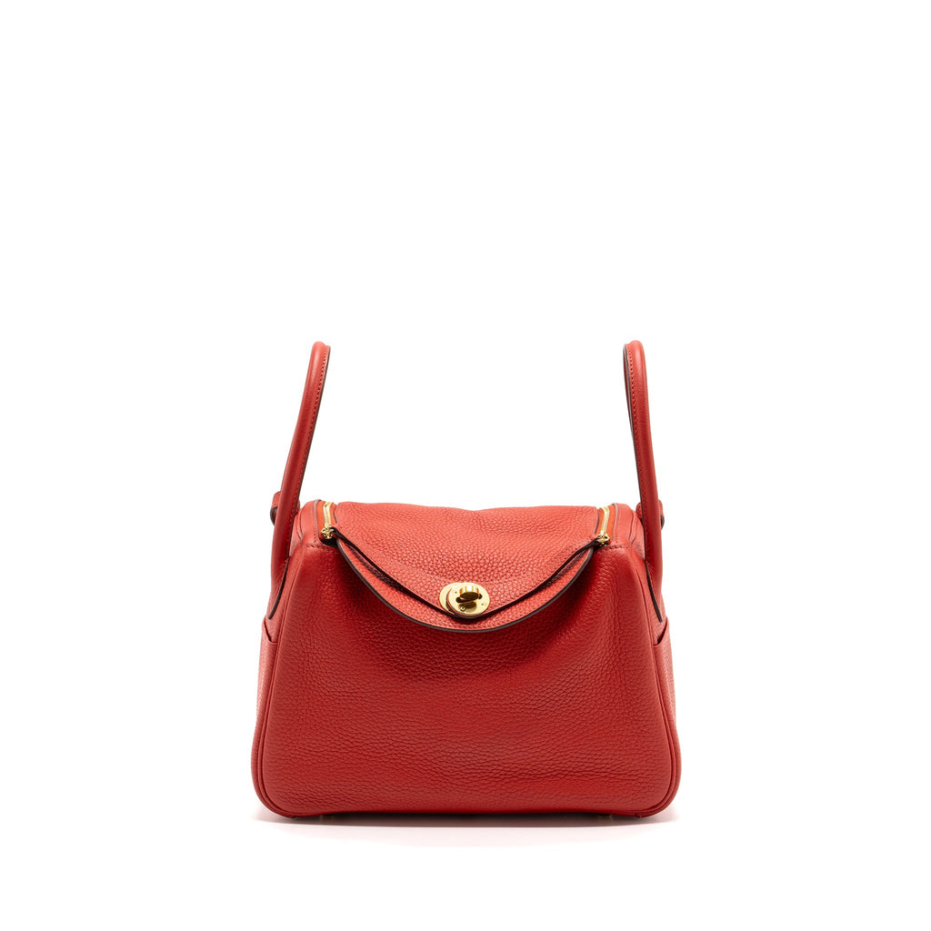 HERMES LINDY 26 CLEMENCE ROUGE TOMATE GHW
