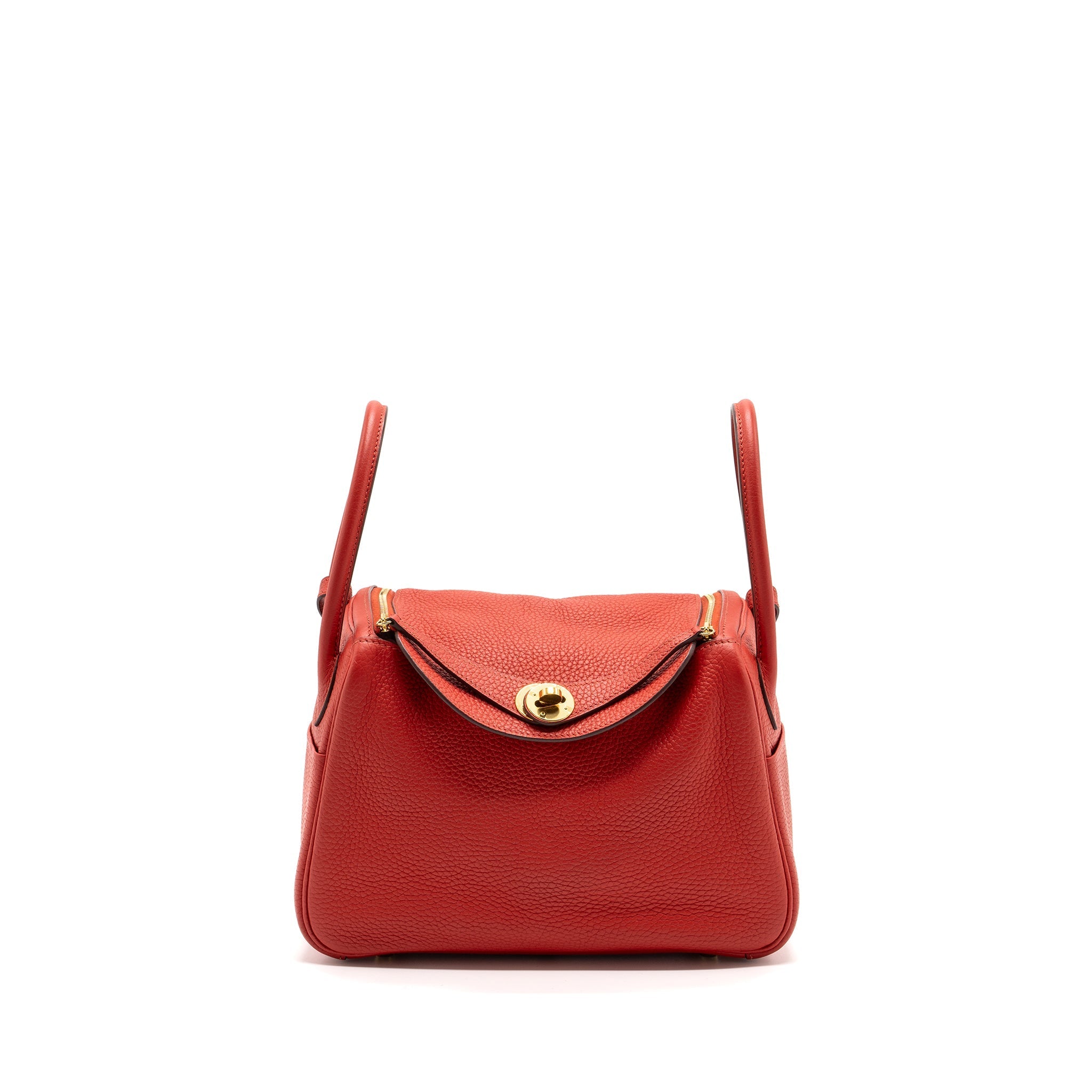 HERMES LINDY 26 CLEMENCE ROUGE TOMATE GHW