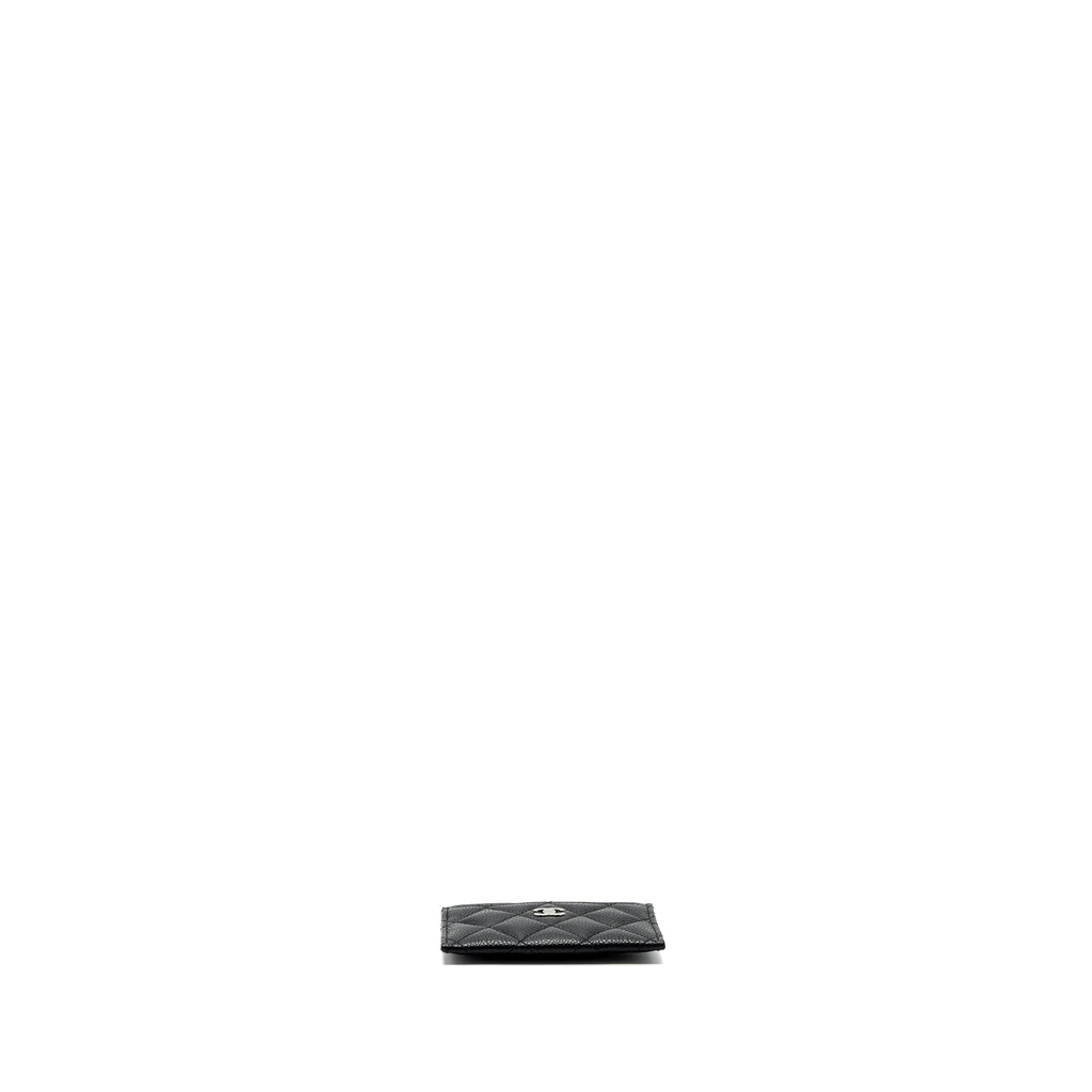 CHANEL CLASSIC CARD HOLDER CAVIAR BLACK SHW