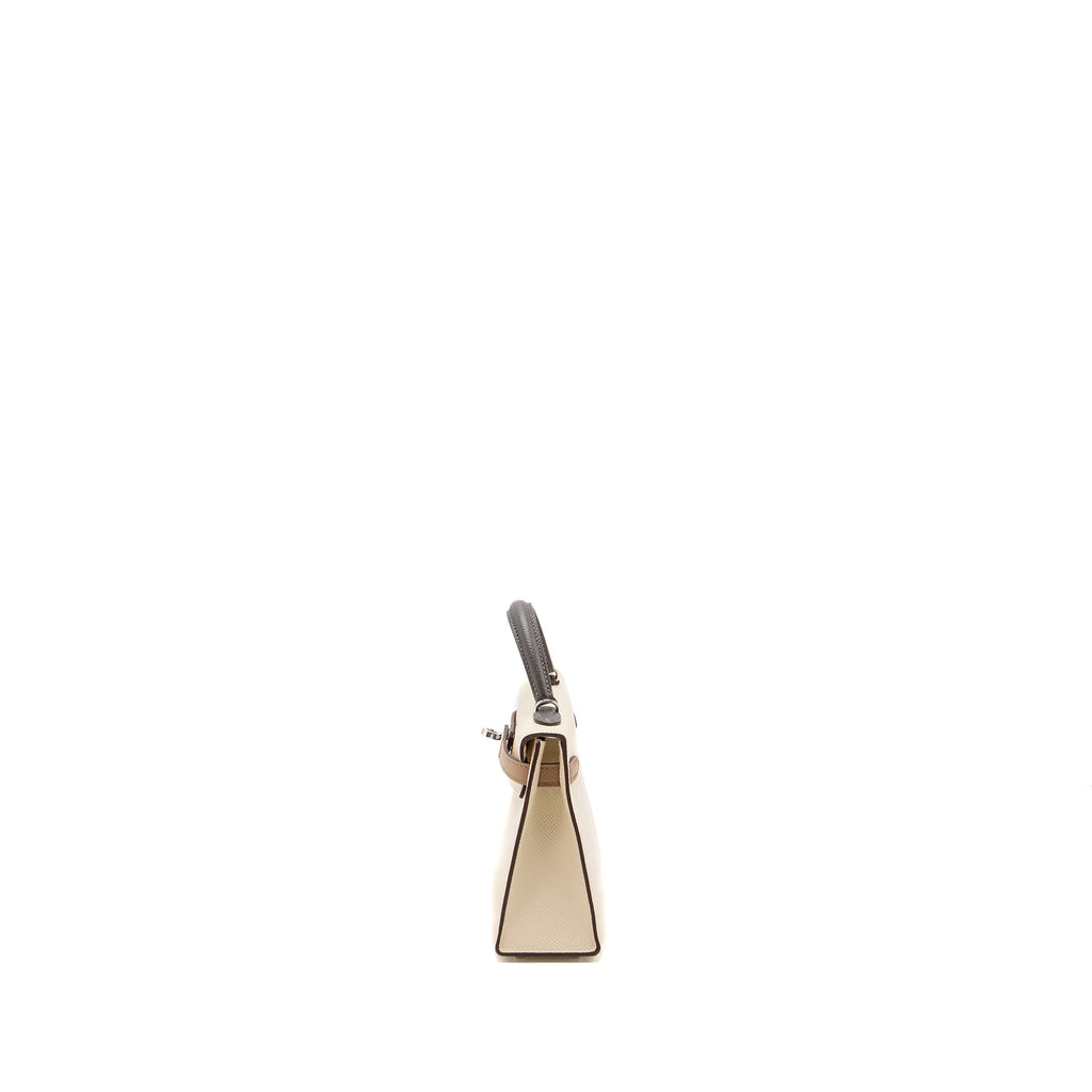 HERMES MINI KELLY II EPSOM NATA / CHAI / GRIS MEYER SHW