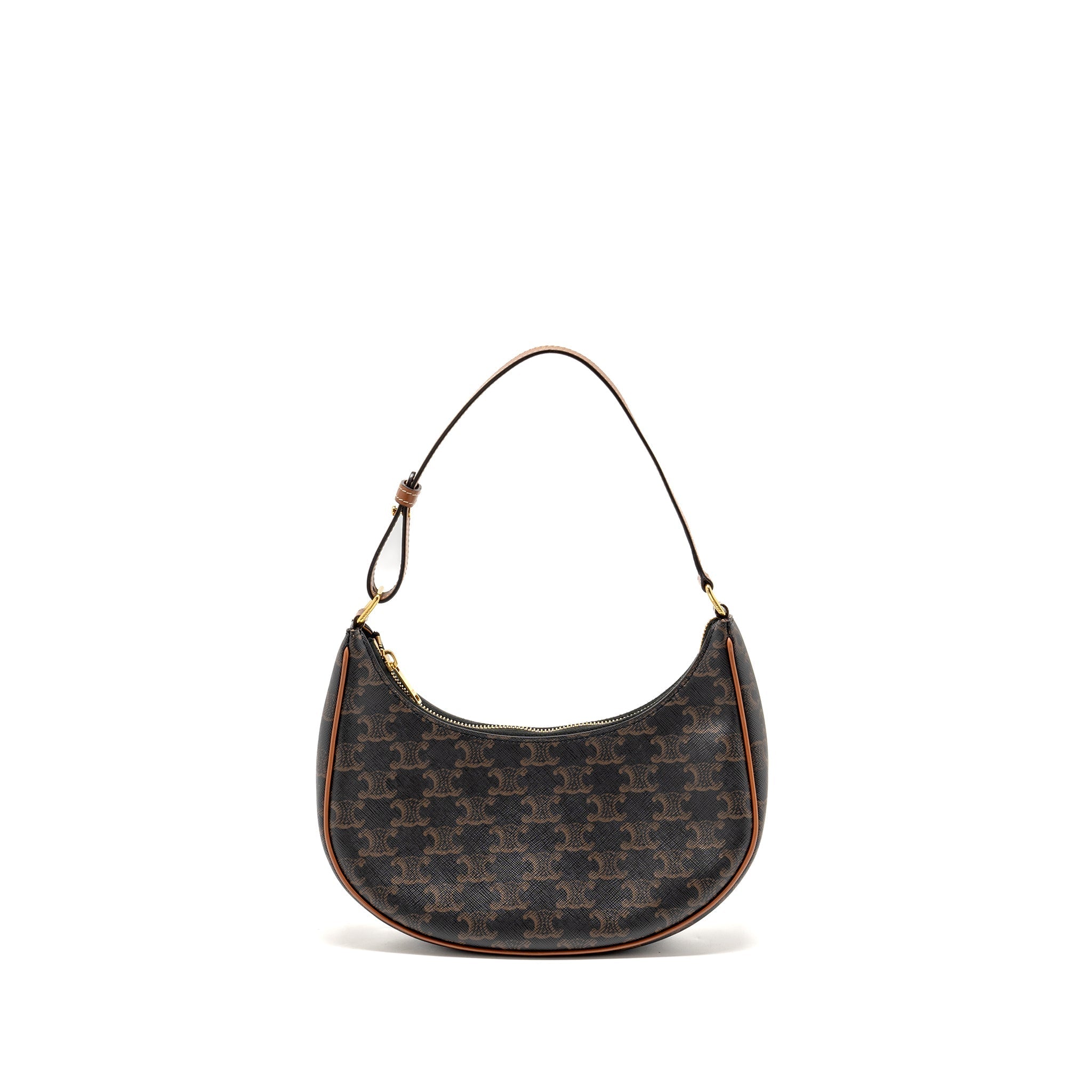 CELINE AVA BAG TRIOMPHE CANVAS / CALFSKIN TAN GHW