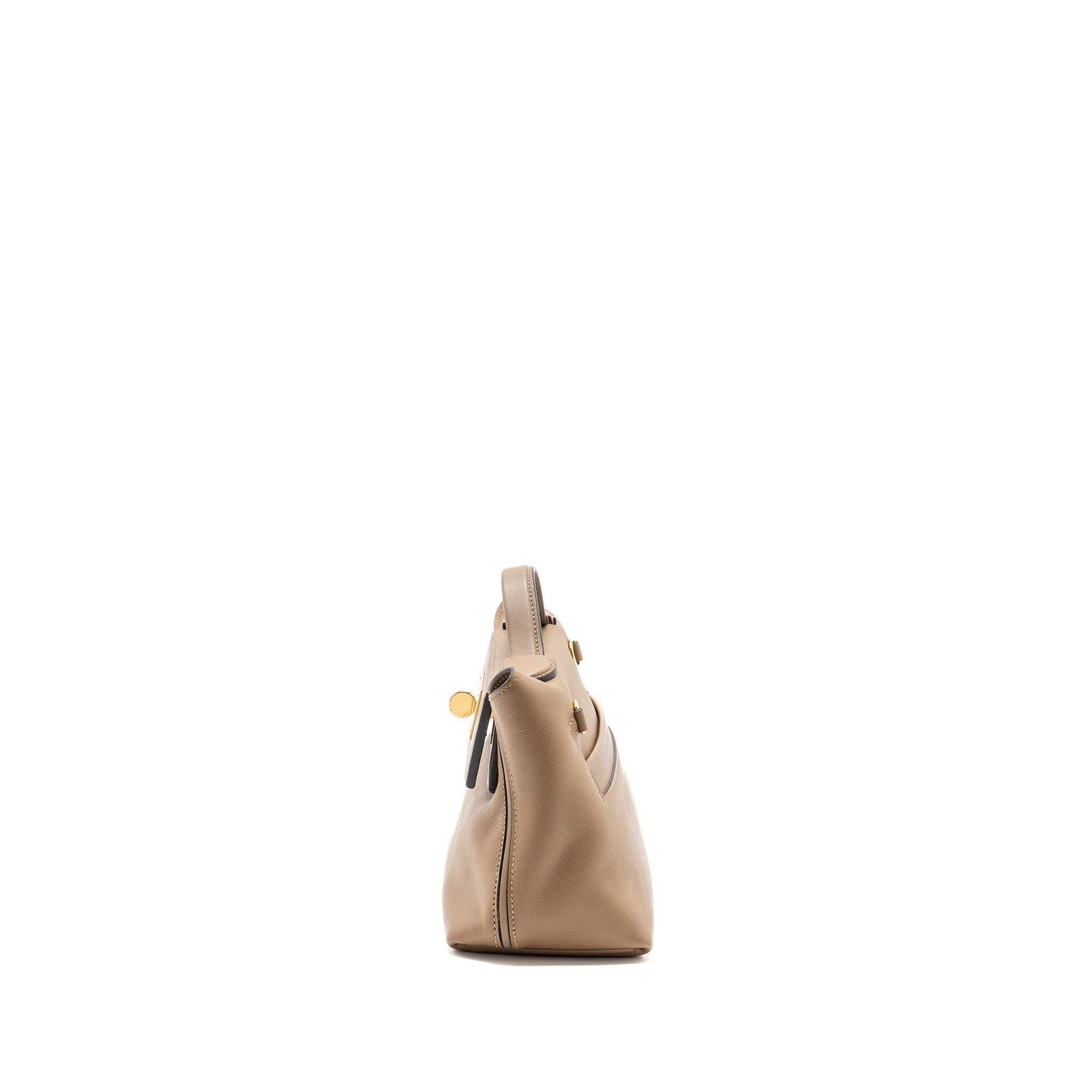 HERMES MINI 24/24 2424 - 21 BAG EVERCOLOR / SWIFT BEIGE DE WEIMAR / ETOUPE GHW