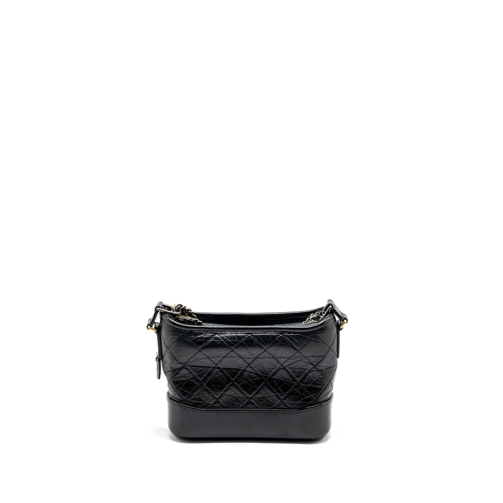 CHANEL SMALL GABRIELLE HOBO BAG CALFSKIN BLACK MULTICOLOUR HARDWARE