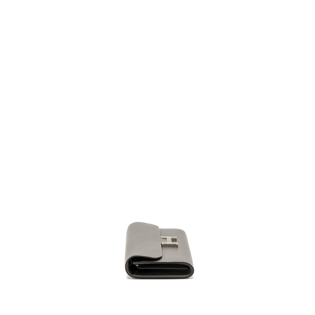 HERMES CONSTANCE TO GO EPSOM LIZARD BUCKLE GRIS MEYER/GRIS FONCE SHW