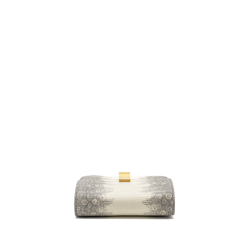 CELINE MEDIUM BOX LIZARD NATURAL GHW