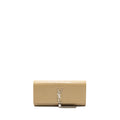 SAINT LAURENT KATE CLUTCH CROC EMBOSSED LEATHER BEIGE SHW