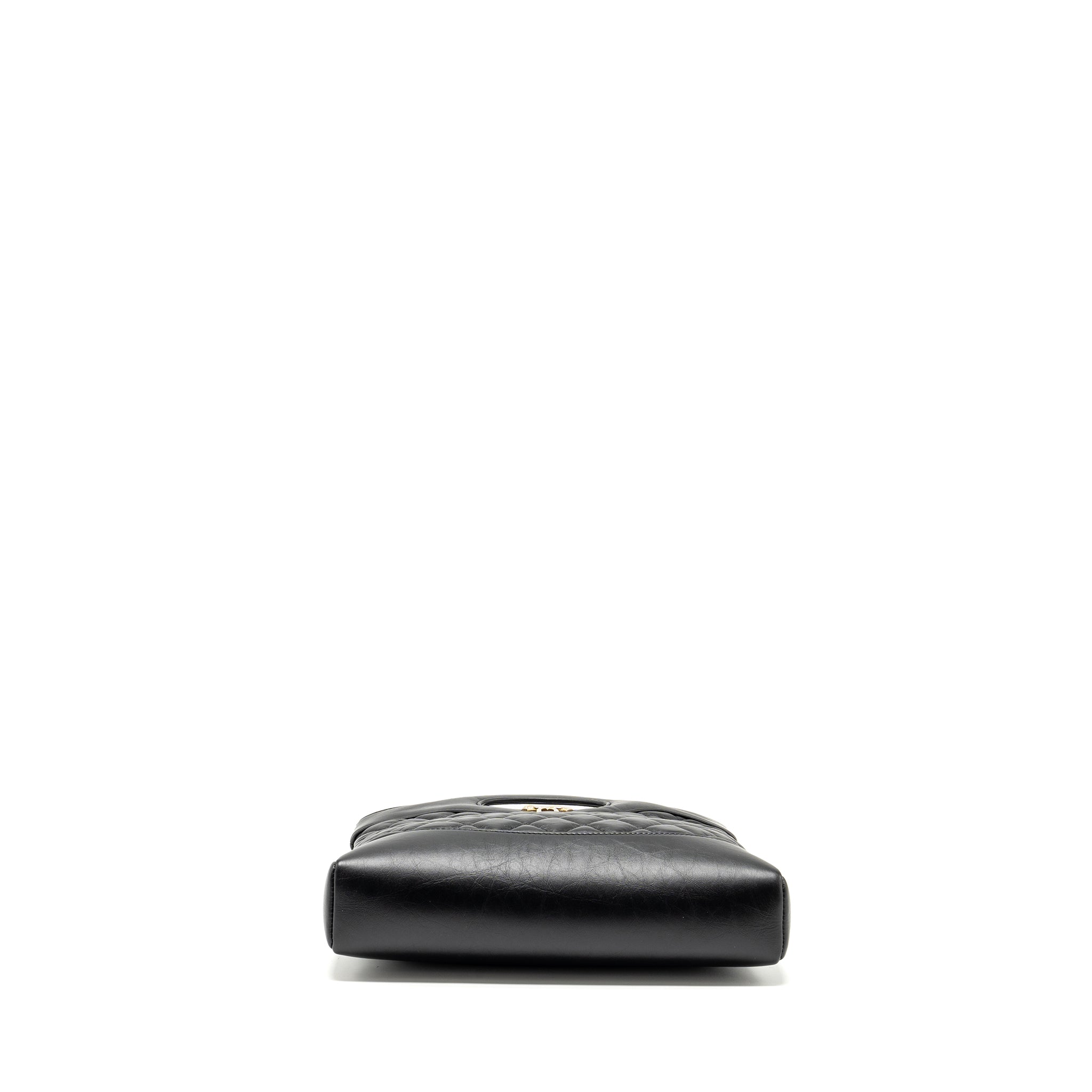 CHANEL 23A MINI 31 BAG CALFSKIN BLACK LGHW (MICROCHIP)