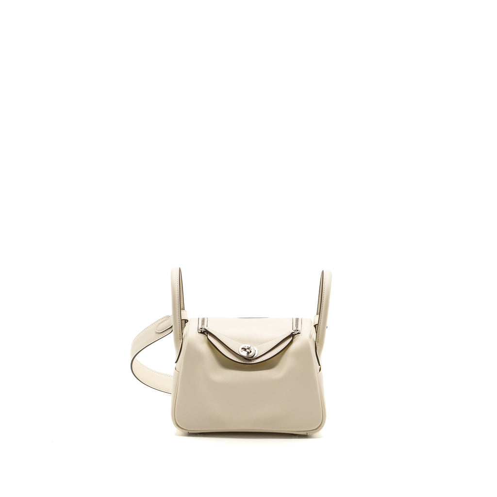HERMES MINI LINDY SWIFT NATA / LIME SHW