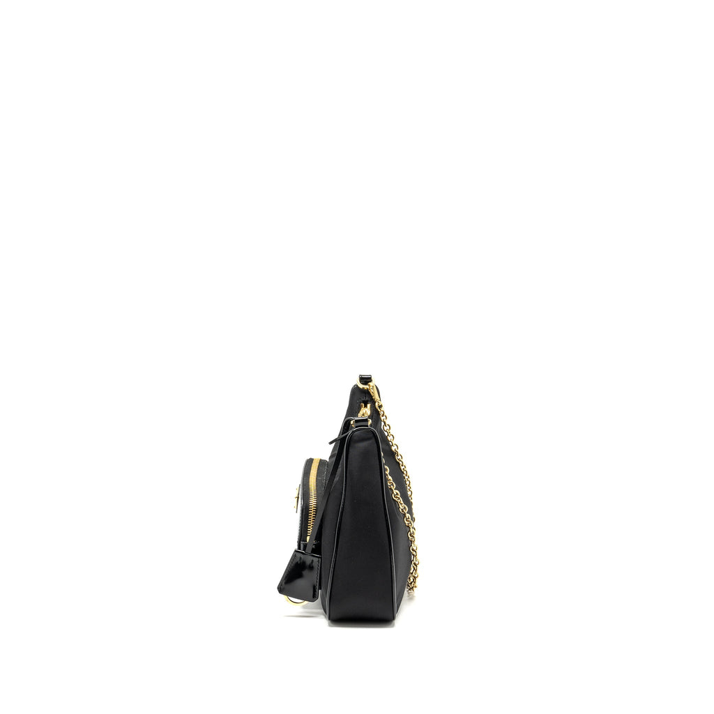 PRADA RE-NYLON MINI BAG NYLON/ CALFSKIN BLACK GHW