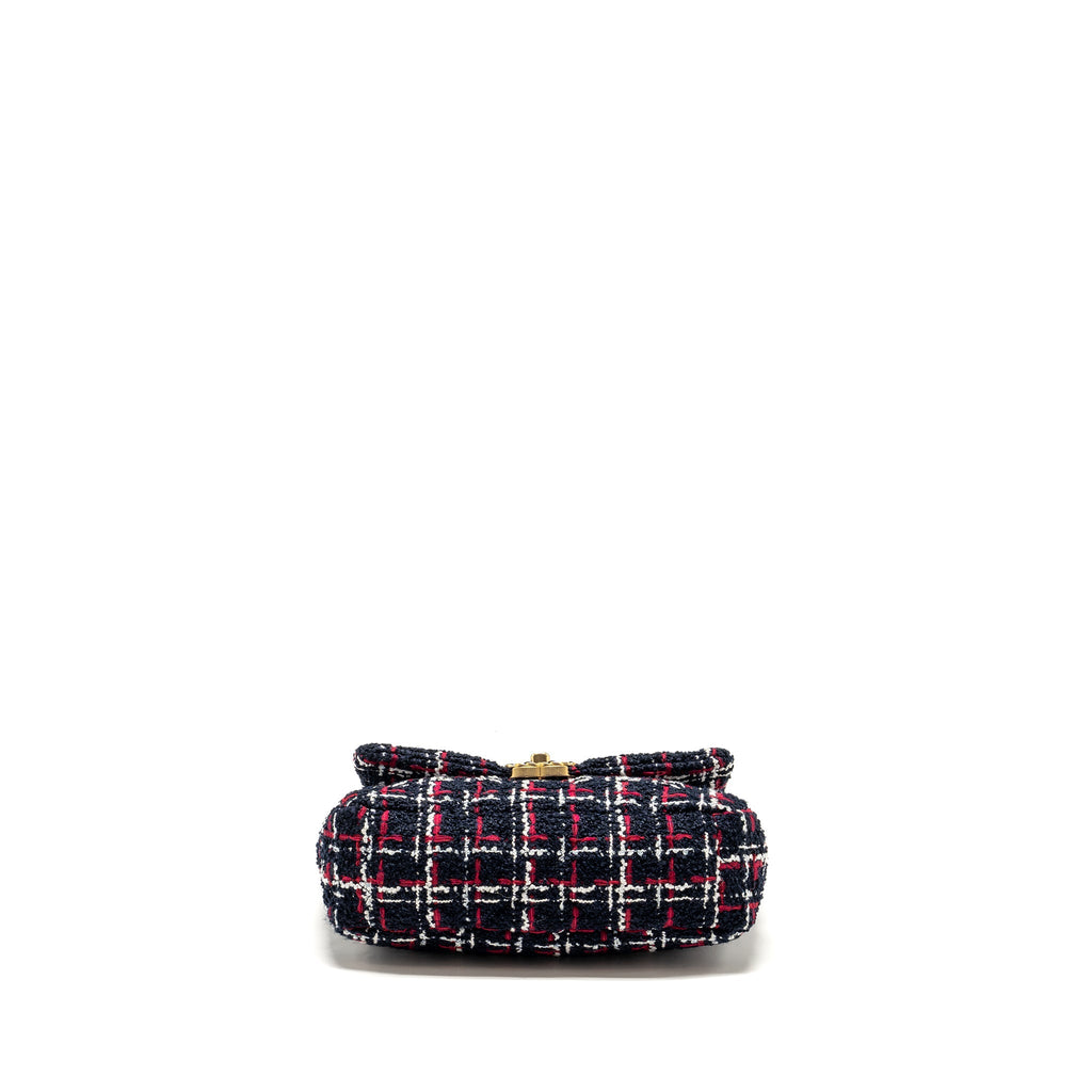 CHANEL SMALL 19 BAG TWEED MULTICOLOUR WITH MULTICOLOUR HARDWARE