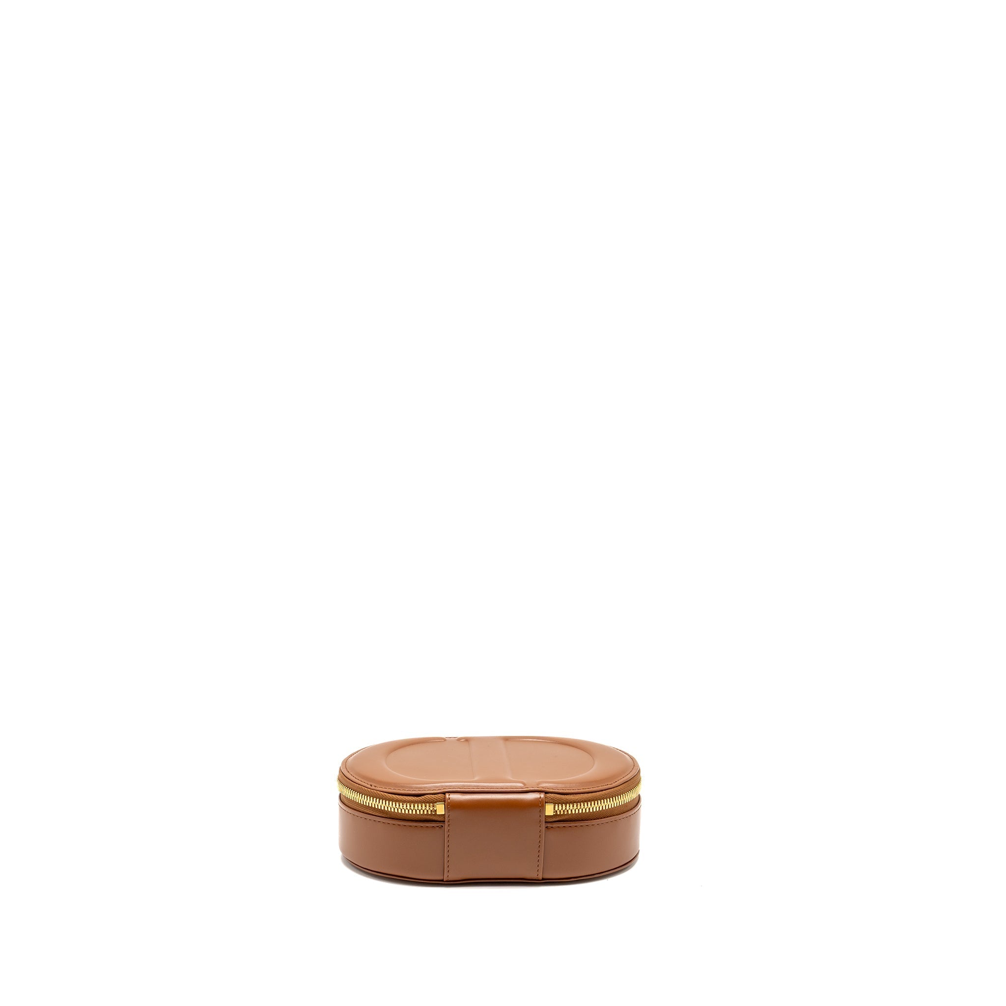 DIOR CD SIGNATURE POUCH WITH CHAIN CALFSKIN GOLDEN SADDLE GHW