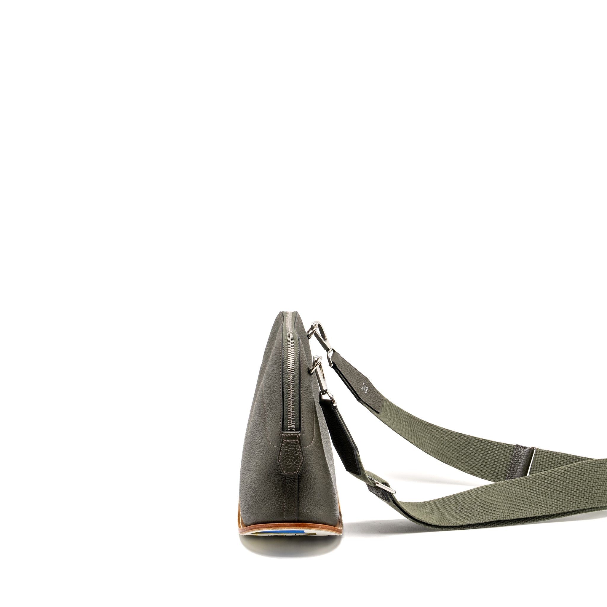 HERMES BOLIDE SKATEBOARD 31 TOGO VERT DE GRIS/NATURAL SABLE/MULTICOLOUR SHW
