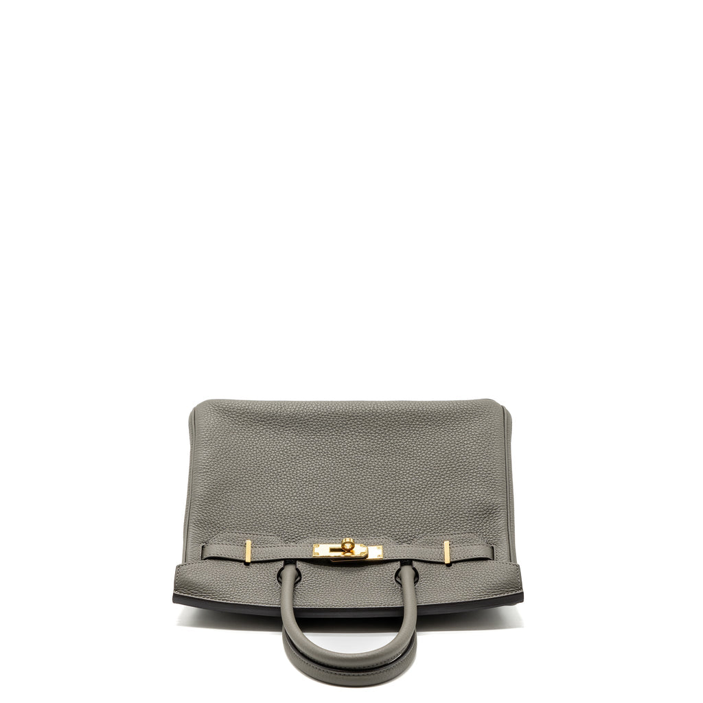 HERMES BIRKIN 30 CLEMENCE GRIS MEYER GHW