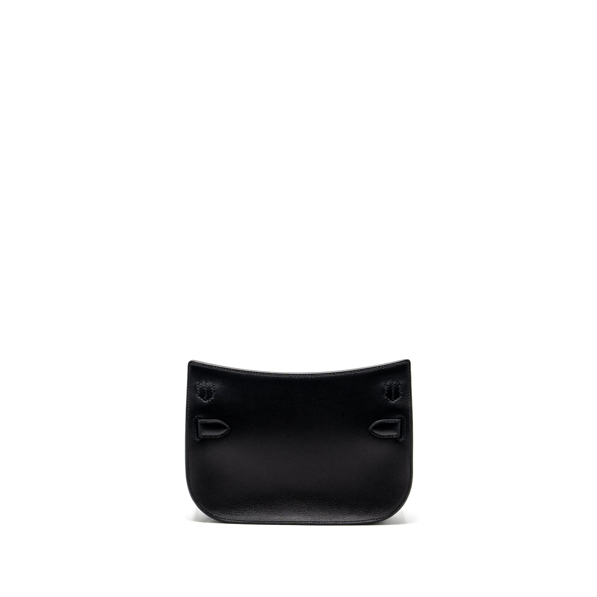 HERMES MINI JYPSIERE EVERGRAIN BLACK GHW