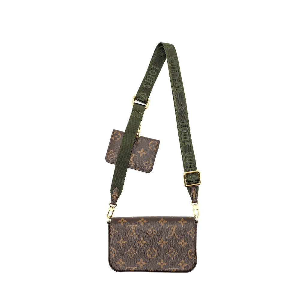 LOUIS VUITTON FELICIE STRAP & GO MONOGRAM CANVAS GHW (NEW VERSION)