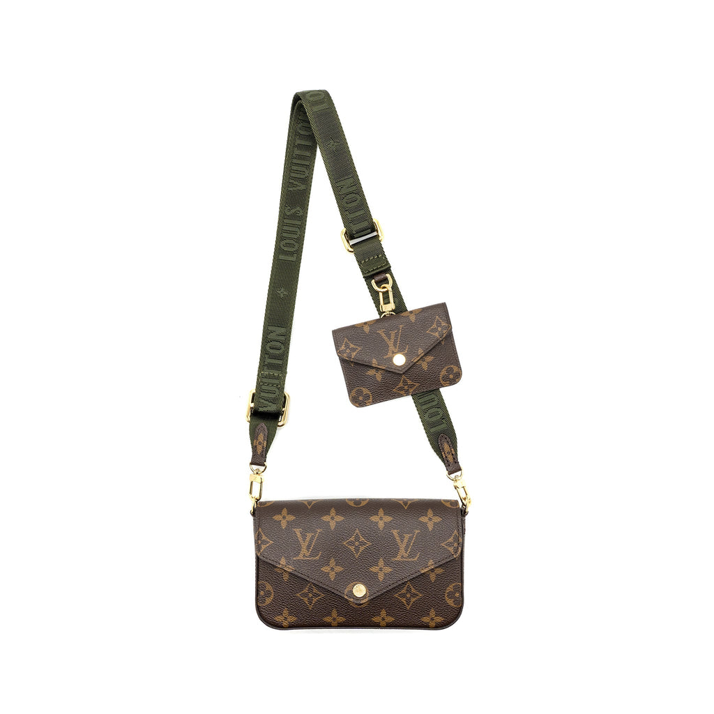 LOUIS VUITTON FELICIE STRAP & GO MONOGRAM CANVAS GHW (NEW VERSION)