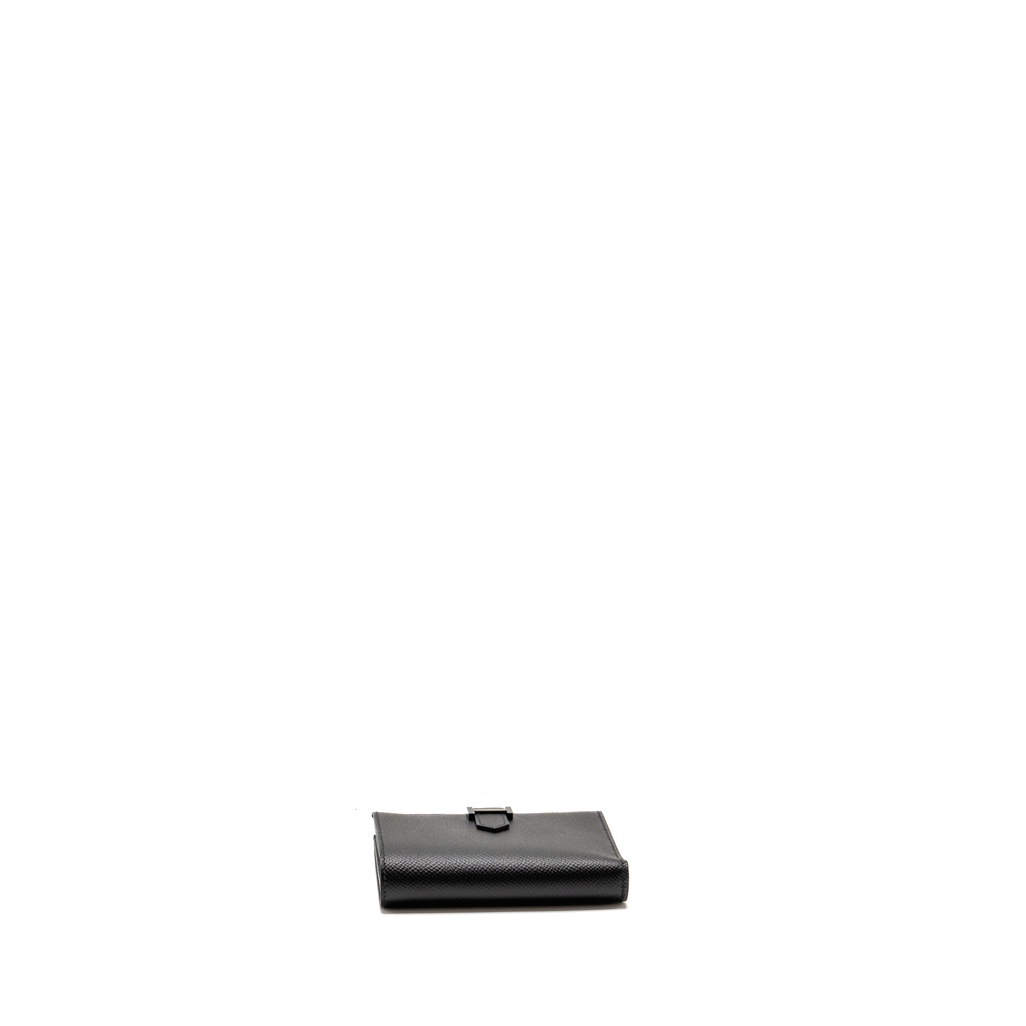 HERMES BEARN COMPACT WALLET EPSOM SO BLACK