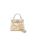 HERMES KELLY 25 IN AND OUT SWIFT IMPRIME NATA/MULTICOLOUR SHW