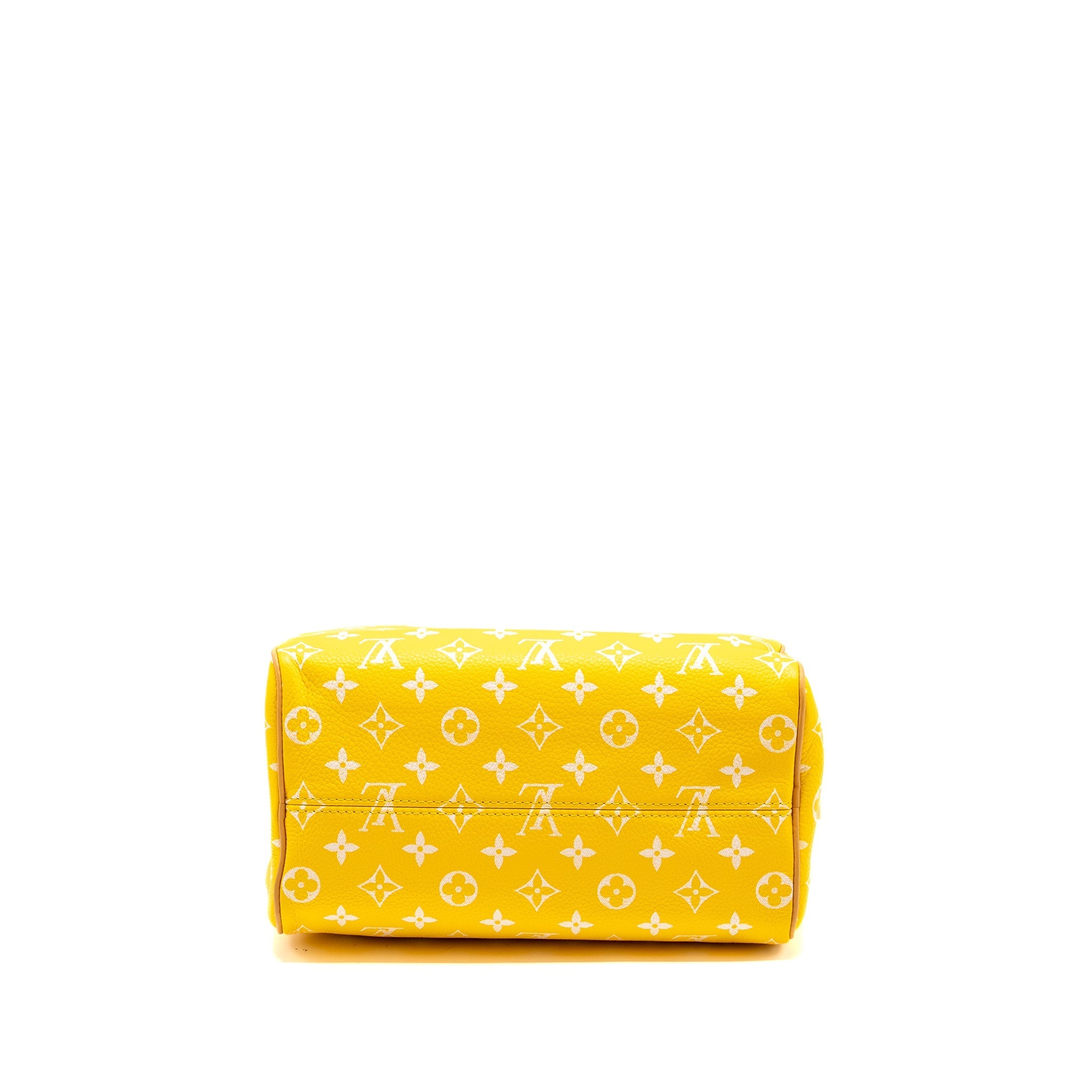 LOUIS VUITTON SPEEDY P9 BANDOULIÈRE 25 MONOGRAM SOFT CALFSKIN JAUNE MAT GHW