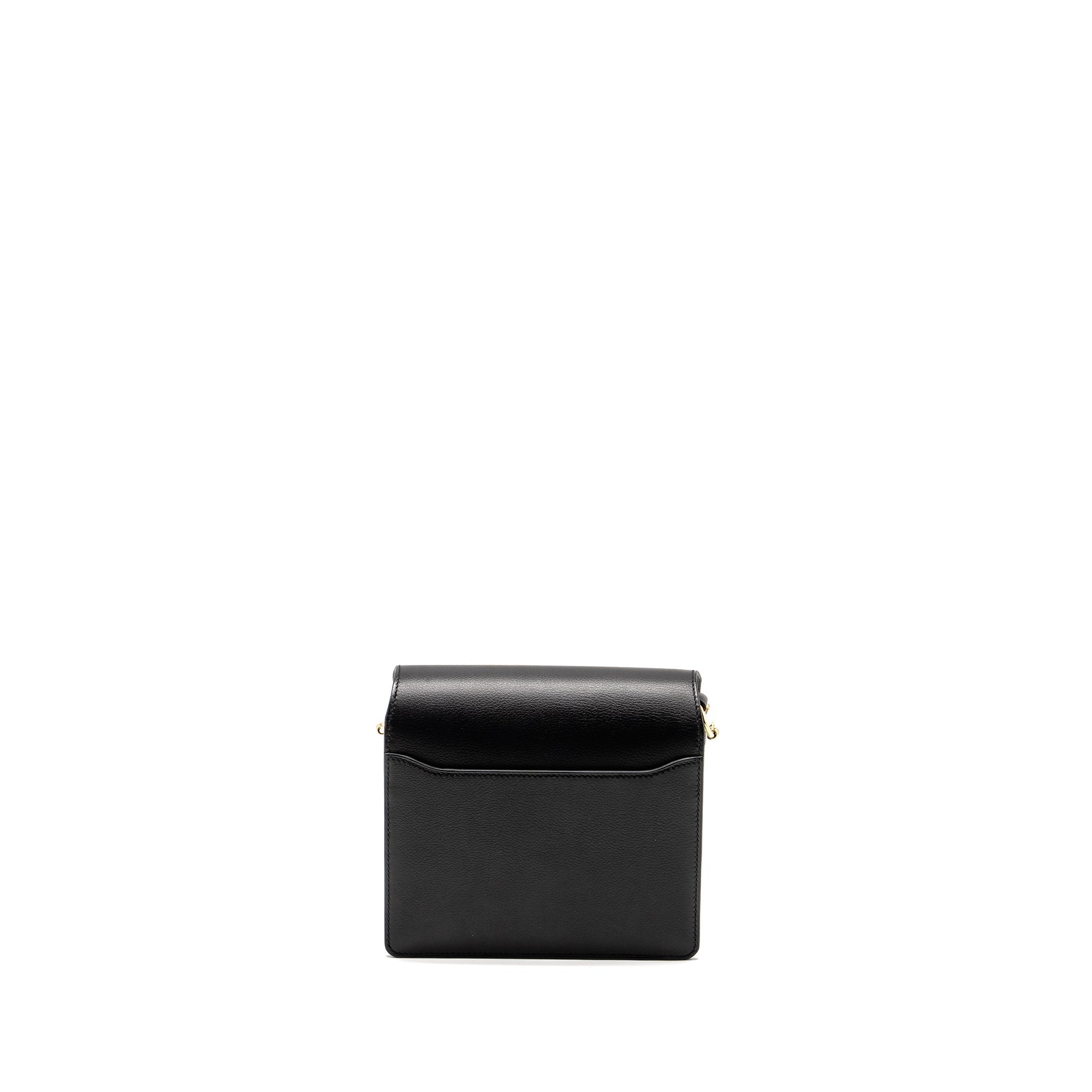 HERMES MINI ROULIS EVERGRAIN BLACK LGHW