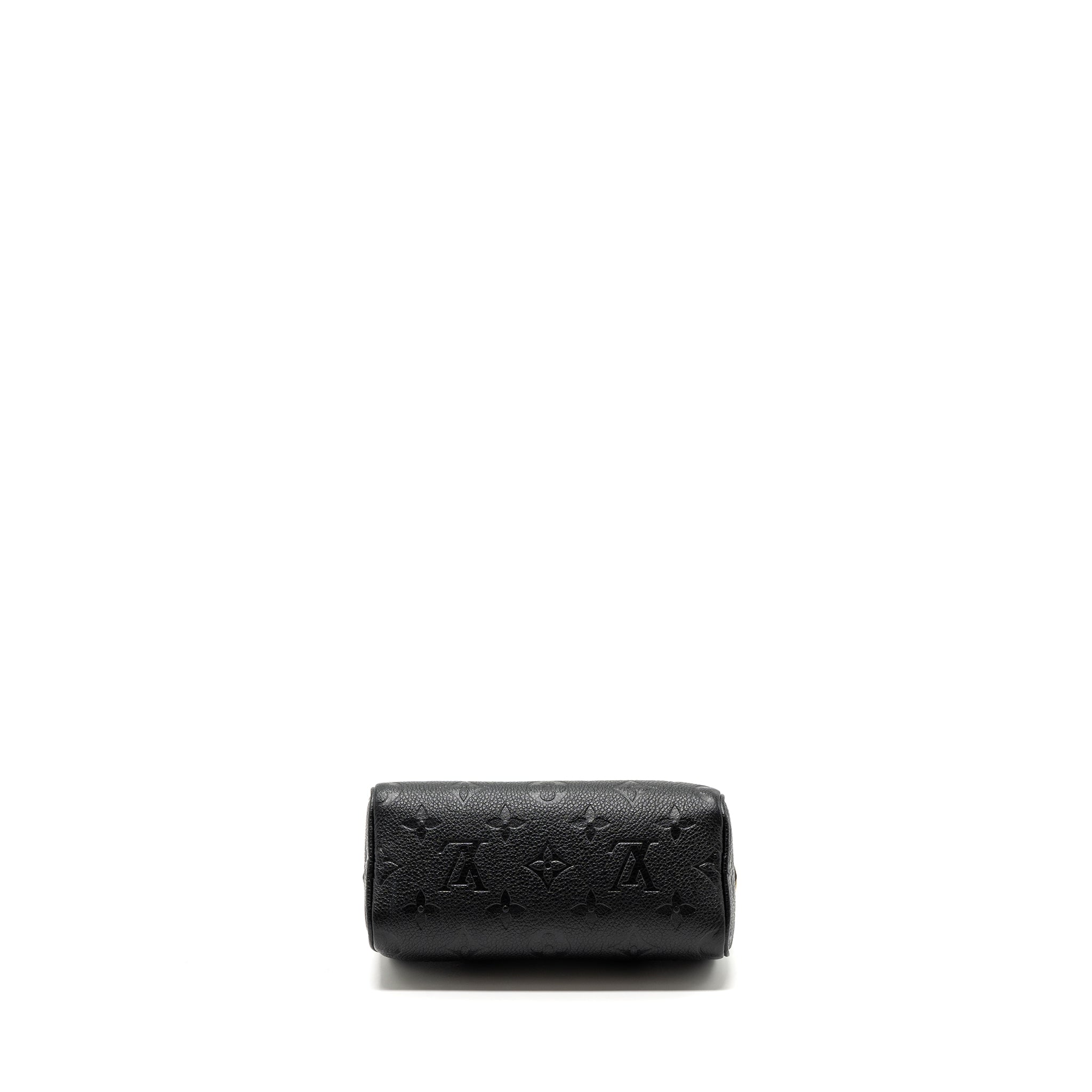 LOUIS VUITTON NANO SPEEDY MONOGRAM EMPREINTE BLACK GHW(NEW VERSION)