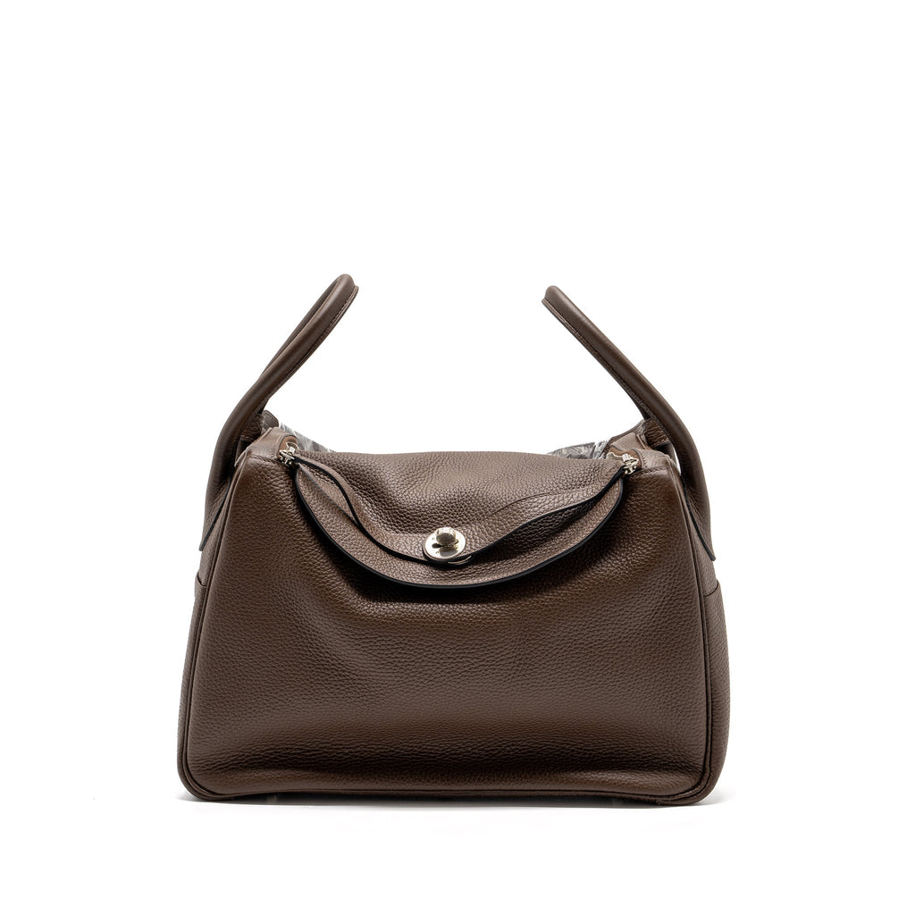 HERMES LINDY 34 CLEMENCE CHOCOLATE SHW