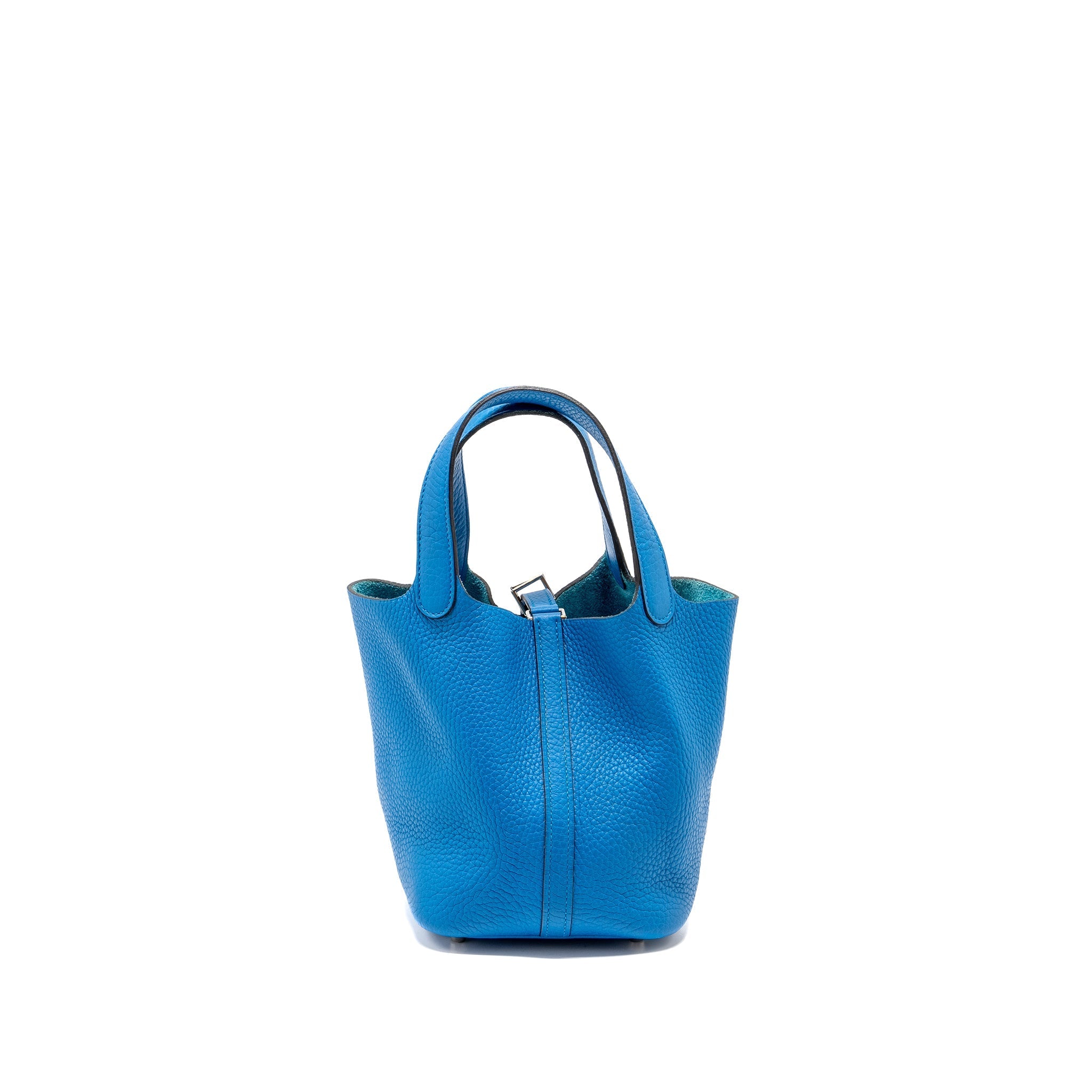 HERMES PICOTIN 18 LOCK BAG CLEMENCE BLUE SHW