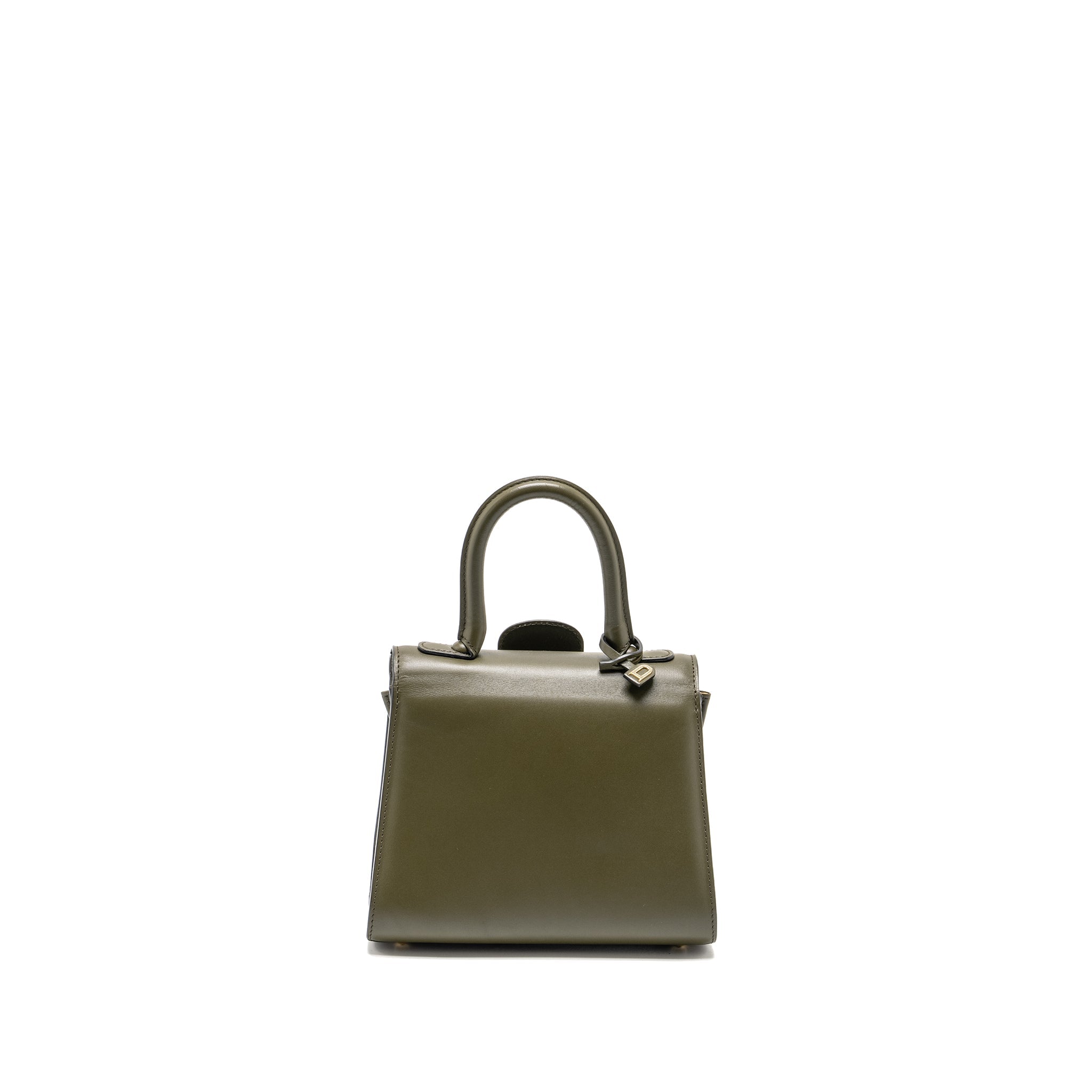 DELVAUX MINI BRILLIANT BAG CALFSKIN OLIVE LGHW