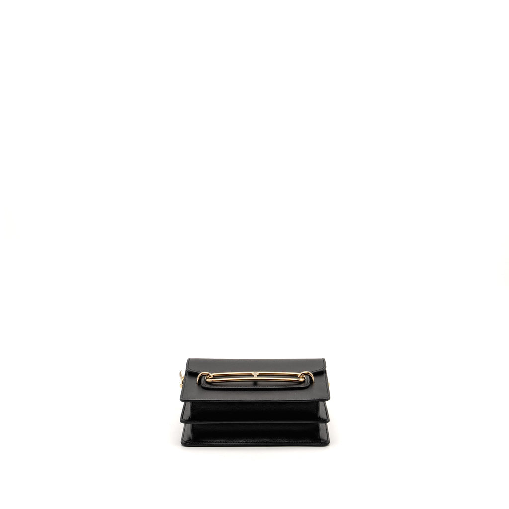 HERMES MINI ROULIS EVERGRAIN BLACK LGHW