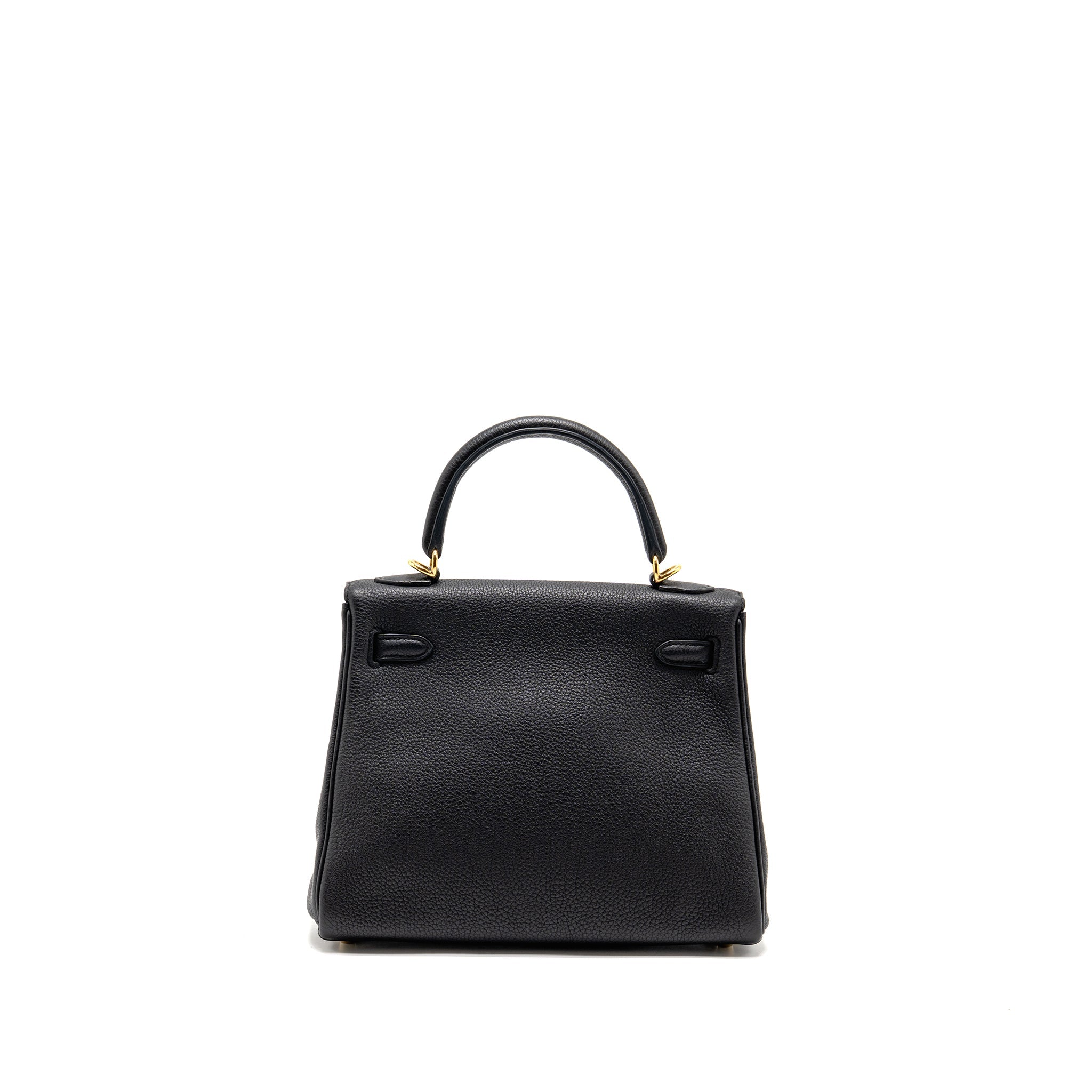HERMES KELLY 25 TOGO BLACK GHW