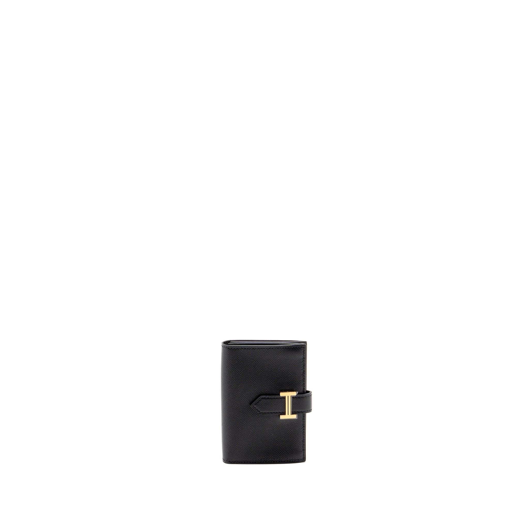 HERMES BEARN CARD HOLDER MADAME BLACK GHW