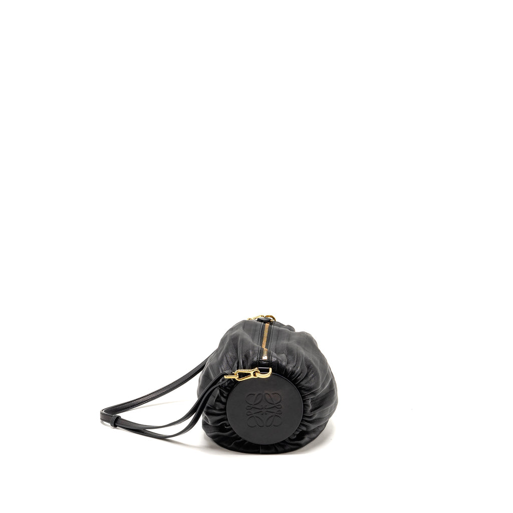 LOEWE BRACELET POUCH LAMBSKIN BLACK GHW
