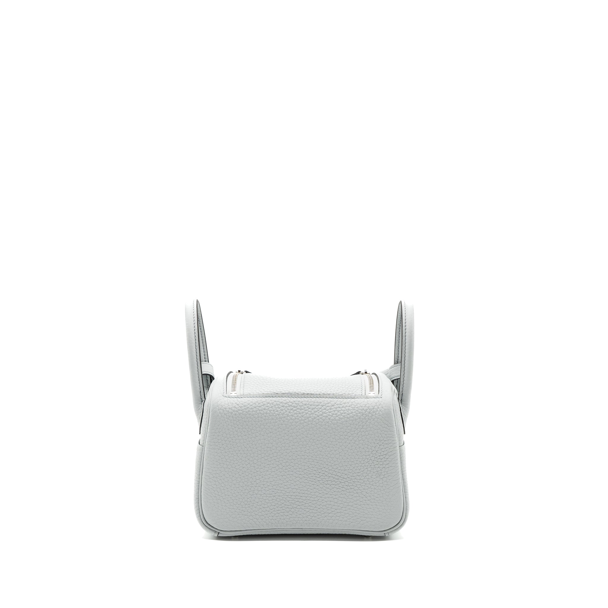HERMES MINI LINDY CLEMENCE BLEU PALE SHW