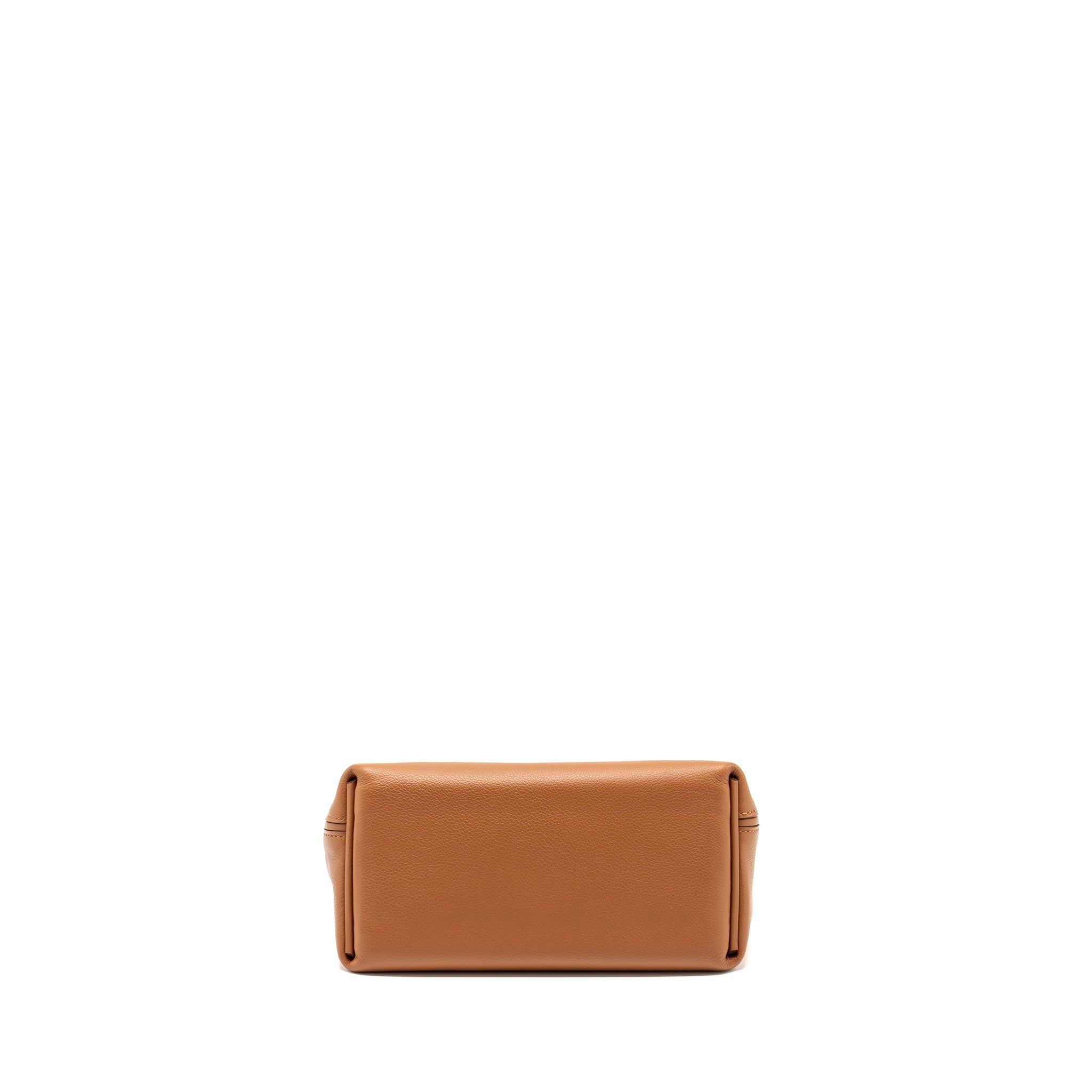 HERMES MINI 24/24 2424-21 BAG EVERCOLOR/ SWIFT GOLD GHW