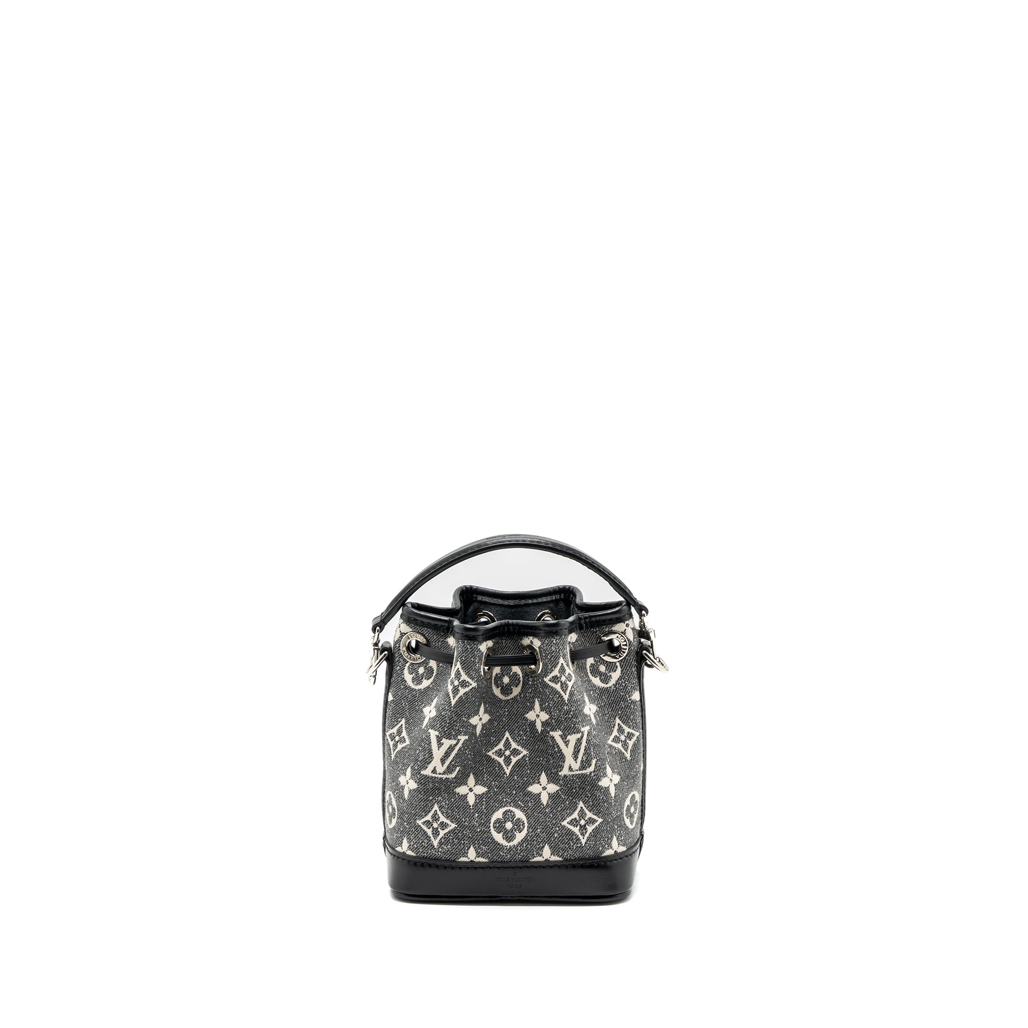 LOUIS VUITTON NANO NOE JACQUARD DENIM BLACK MULTICOLOUR SHW (NEW VERSION)