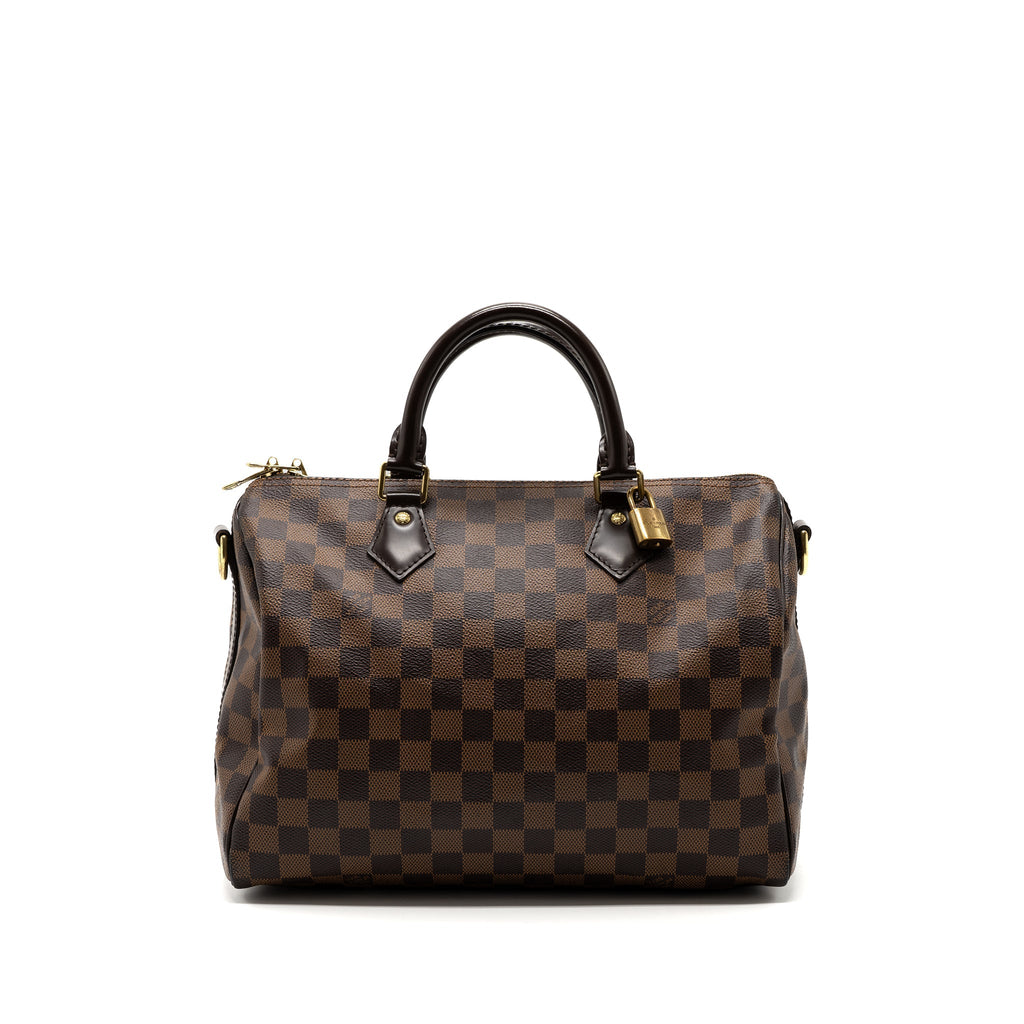 LOUIS VUITTON SPEEDY BANDOULIERE 30 DAMIER EBENE GHW