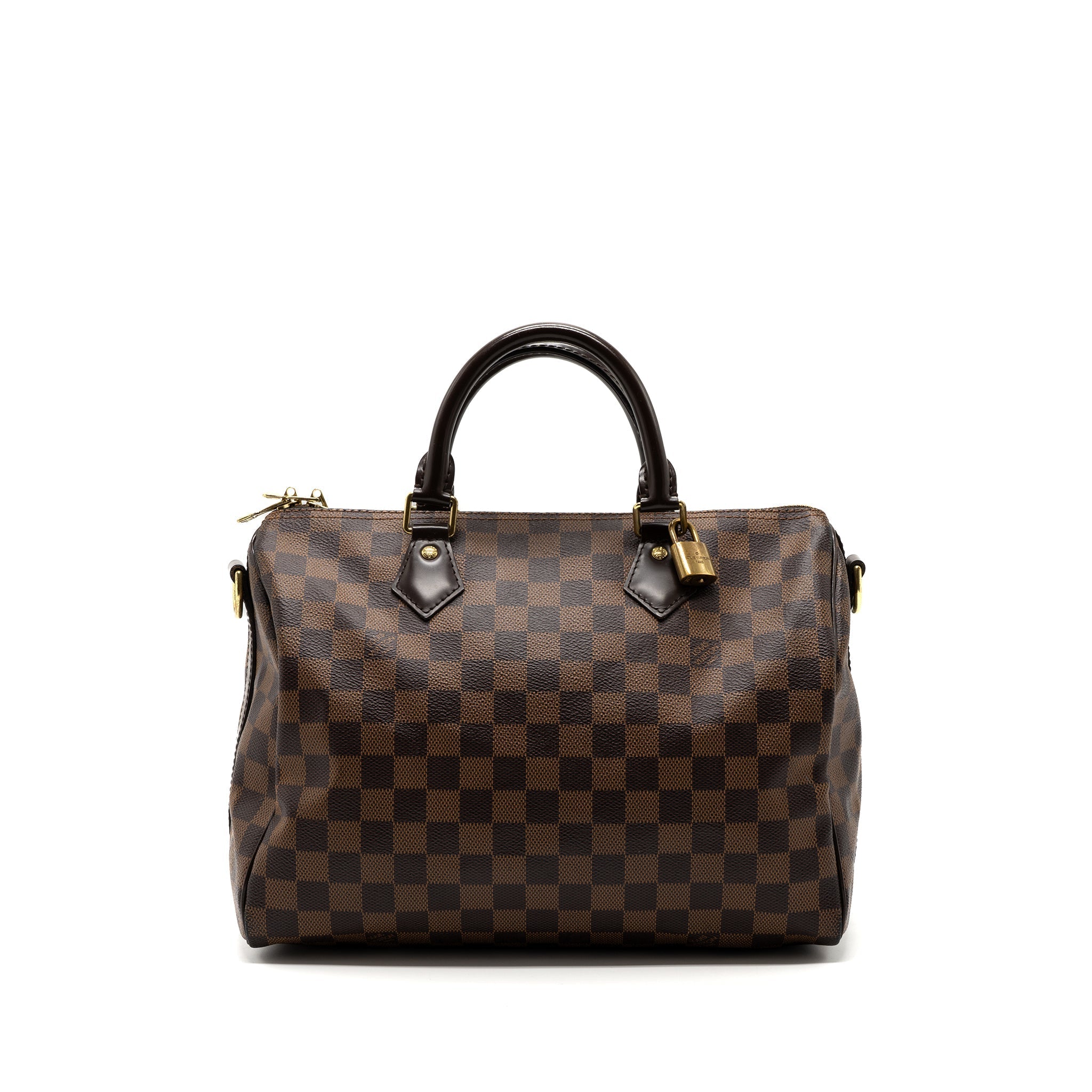 LOUIS VUITTON SPEEDY BANDOULIERE 30 DAMIER EBENE GHW