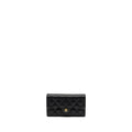 CHANEL CLASSIC FLAP LONG WALLET CAVIAR BLACK GHW