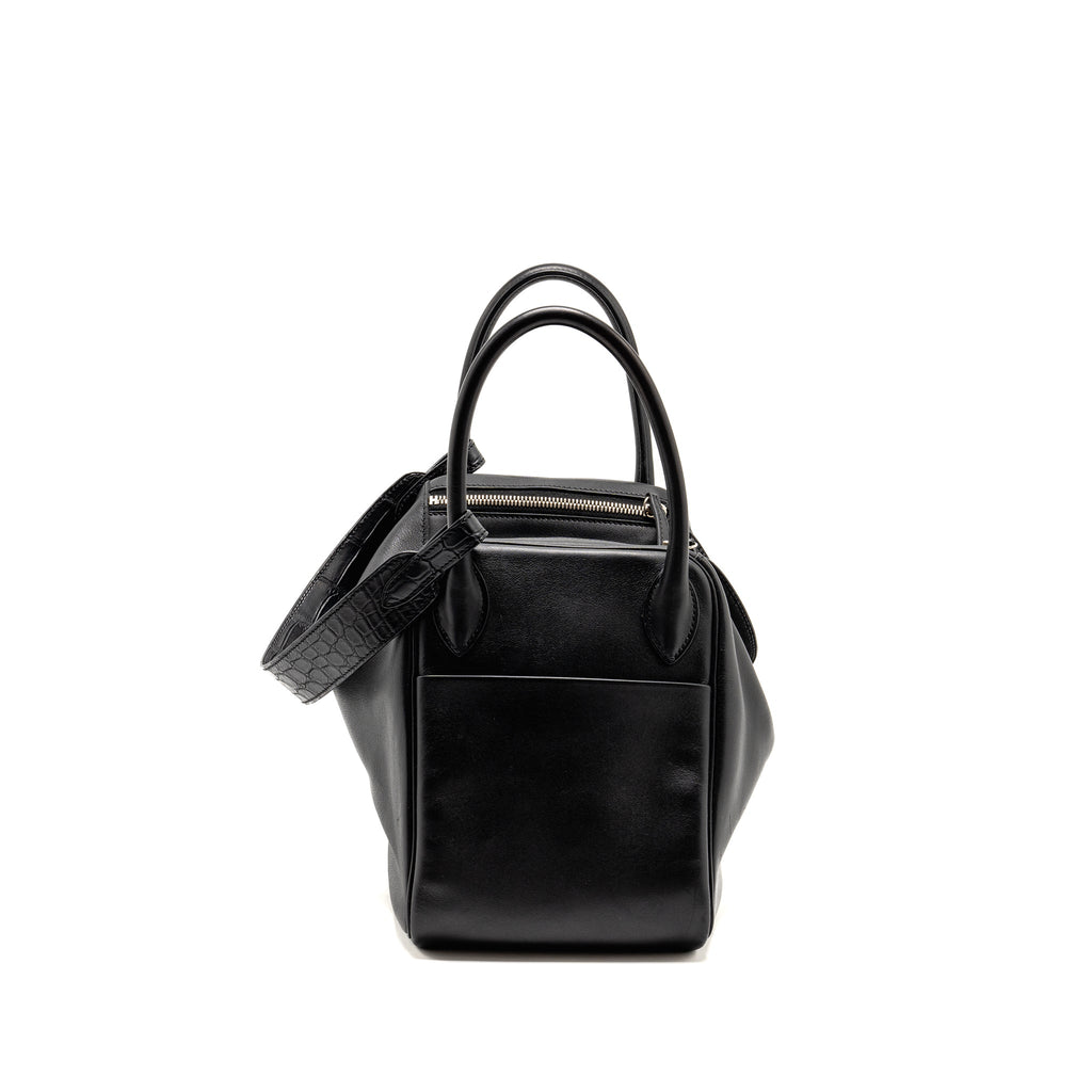 HERMES TOUCH LINDY 30 SWIFT/ALLIGATOR MISSISSIPPIENSIS BLACK SHW