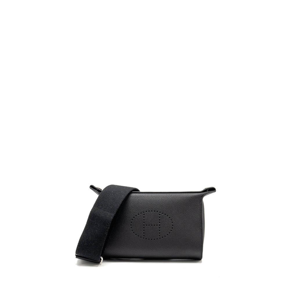 HERMES VIDEPOCHES BAG TOGO BLACK SHW