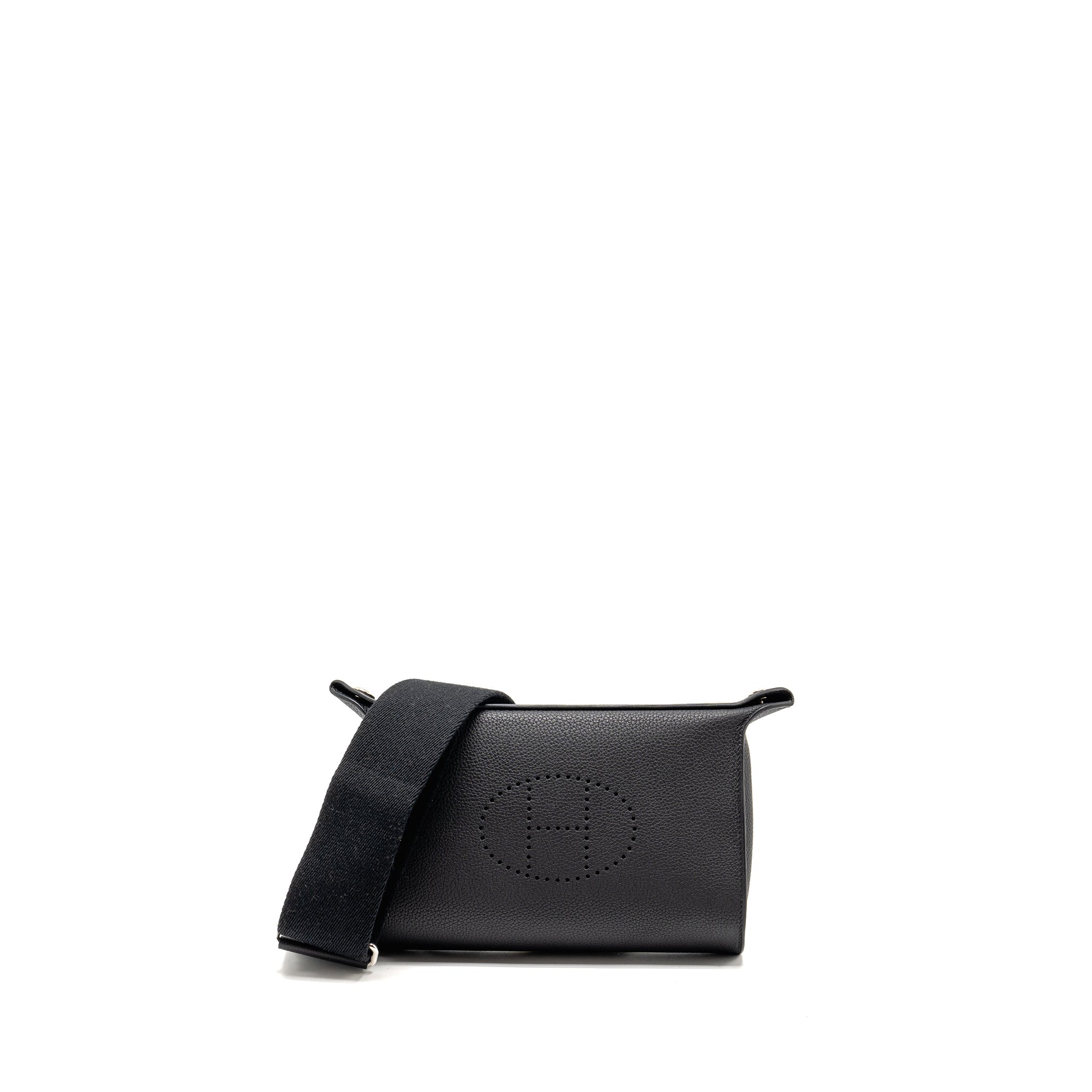 HERMES VIDEPOCHES BAG TOGO BLACK SHW