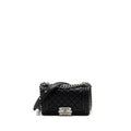 CHANEL SMALL BOY BAG CALFSKIN BLACK SHW (MICROCHIP)