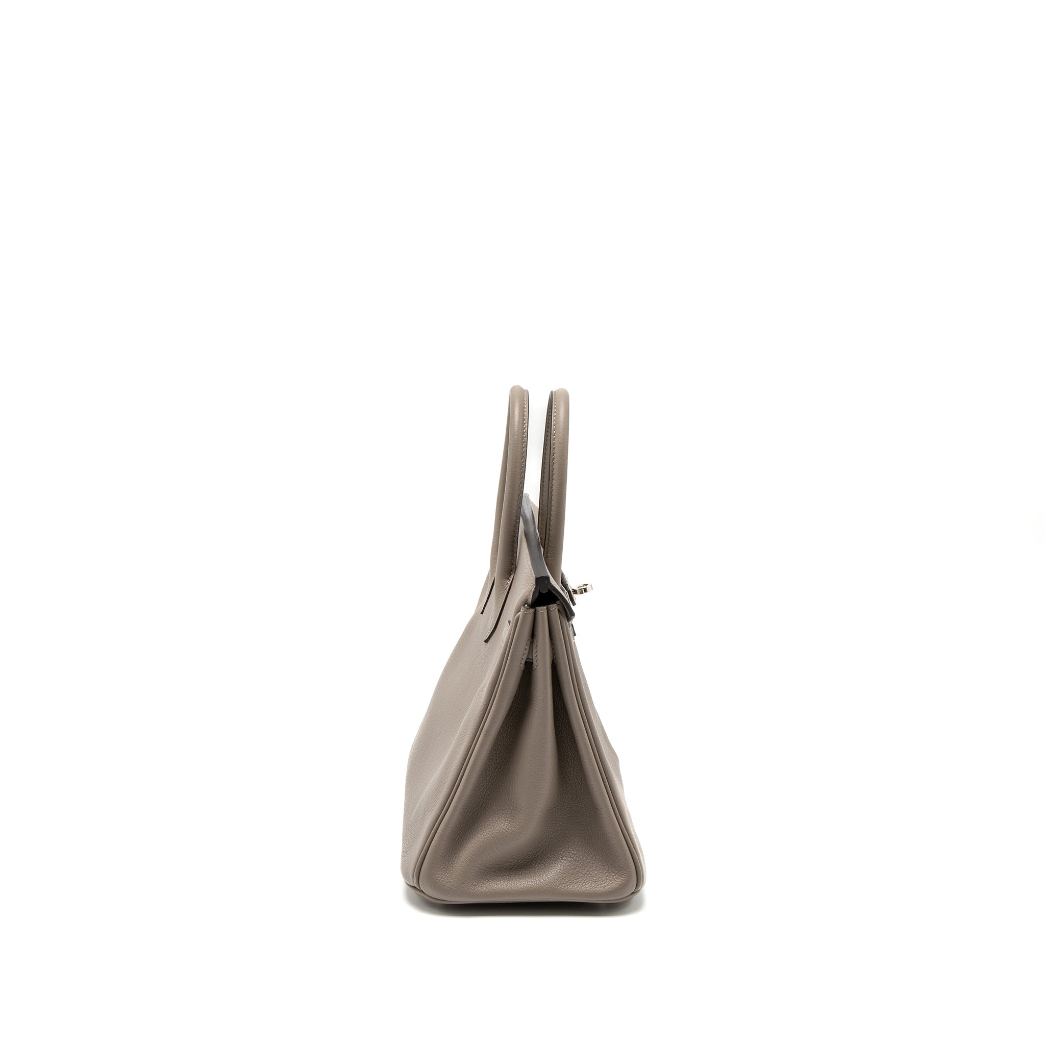 HERMES BIRKIN 25 TAURILLON NOVILLO M8 GRIS ASPHALTE SHW