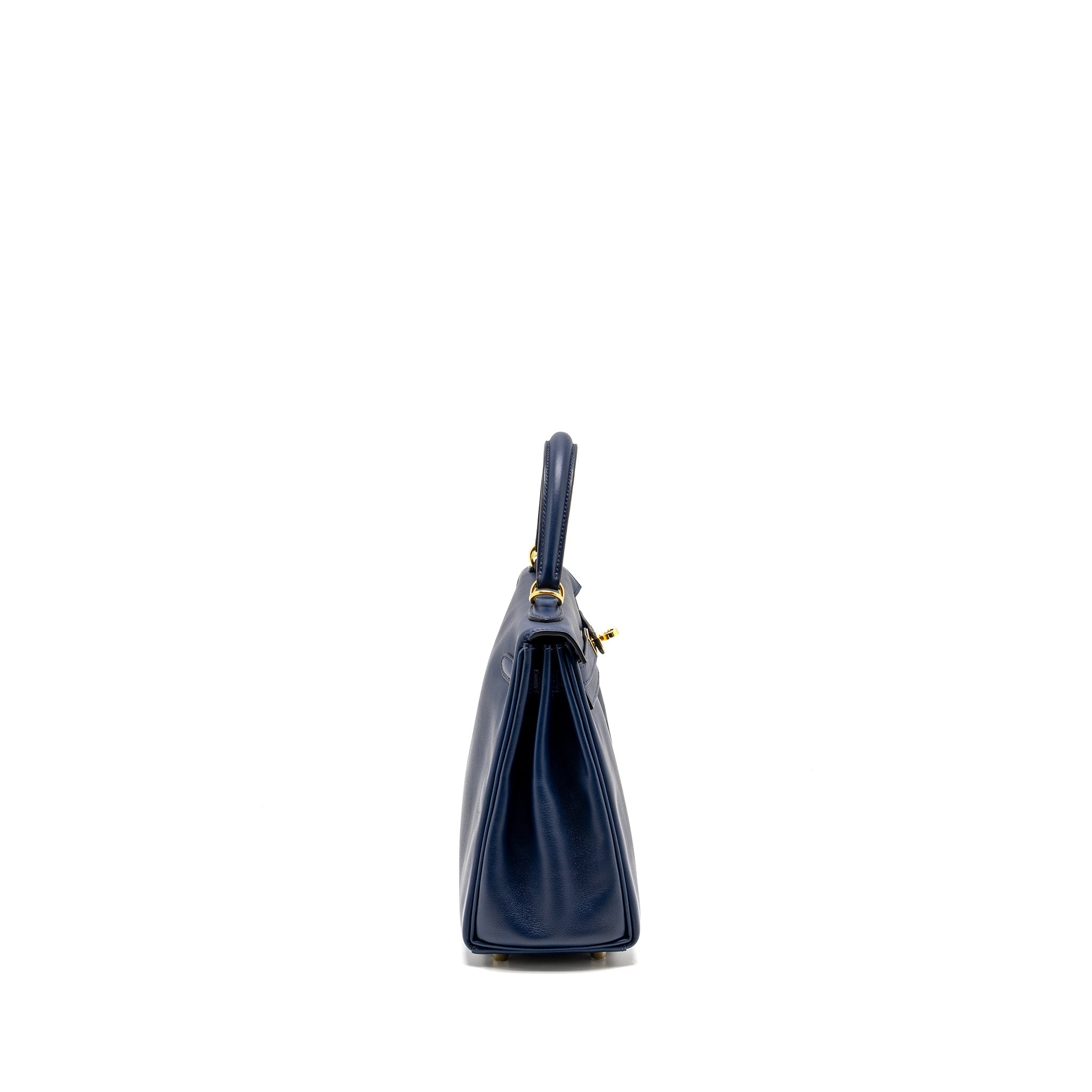 HERMES KELLY 25 SWIFT BLEU NAVY GHW