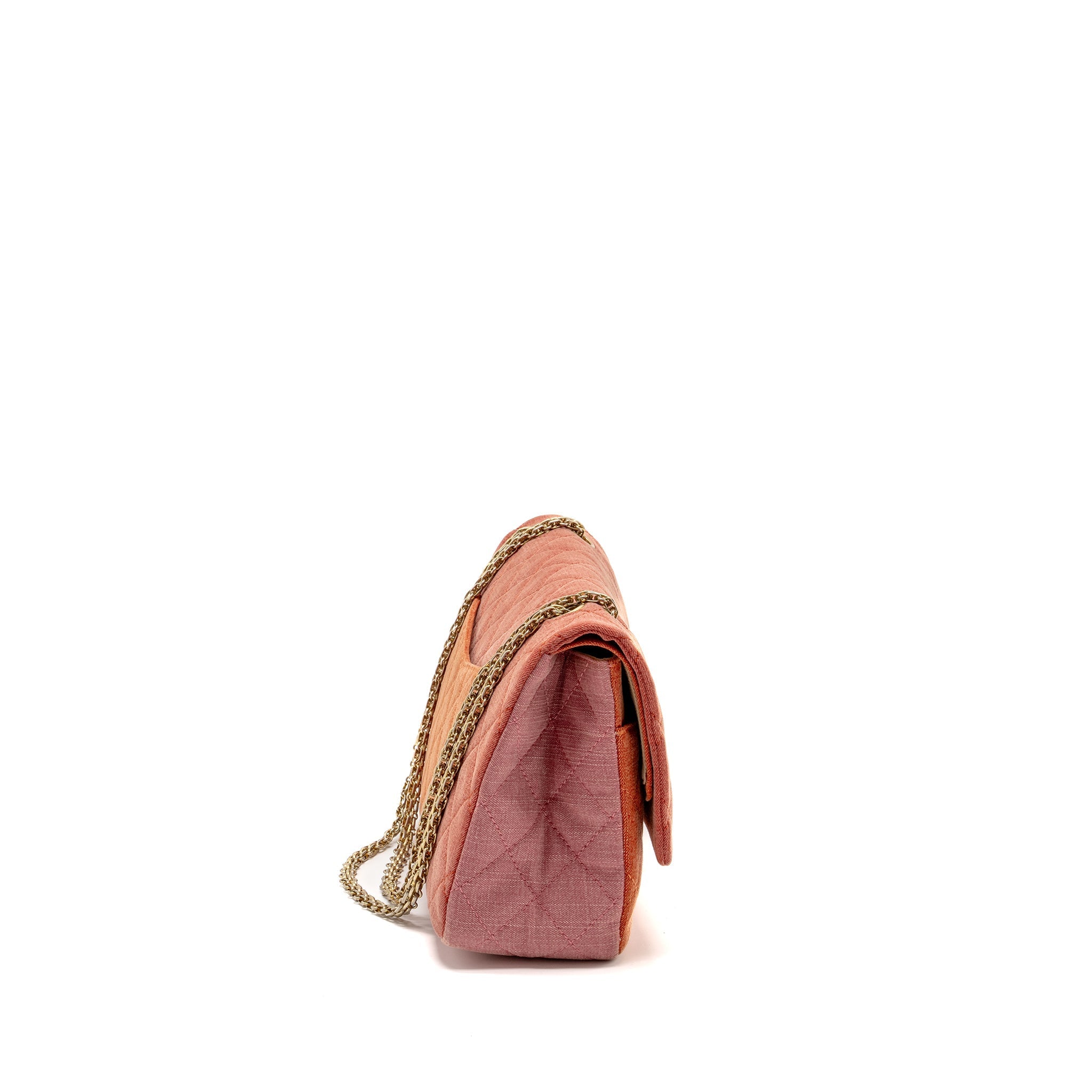 CHANEL MAXI 2.55 REISSUE DOUBLE FLAP BAG FABRIC MULTICOLOUR GHW