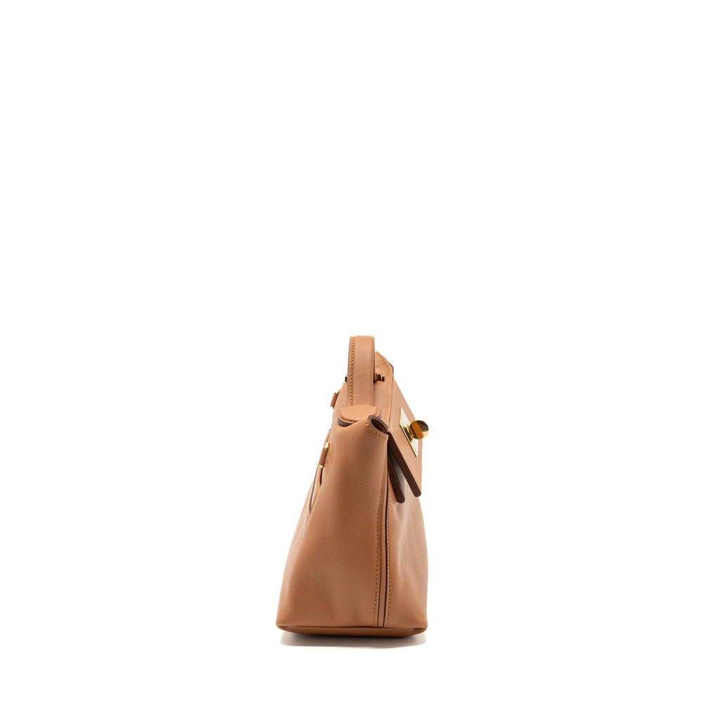 HERMES MINI 24/24 2424-21 BAG EVERCOLOR/ SWIFT GOLD GHW