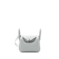 HERMES MINI LINDY CLEMENCE BLEU PALE SHW